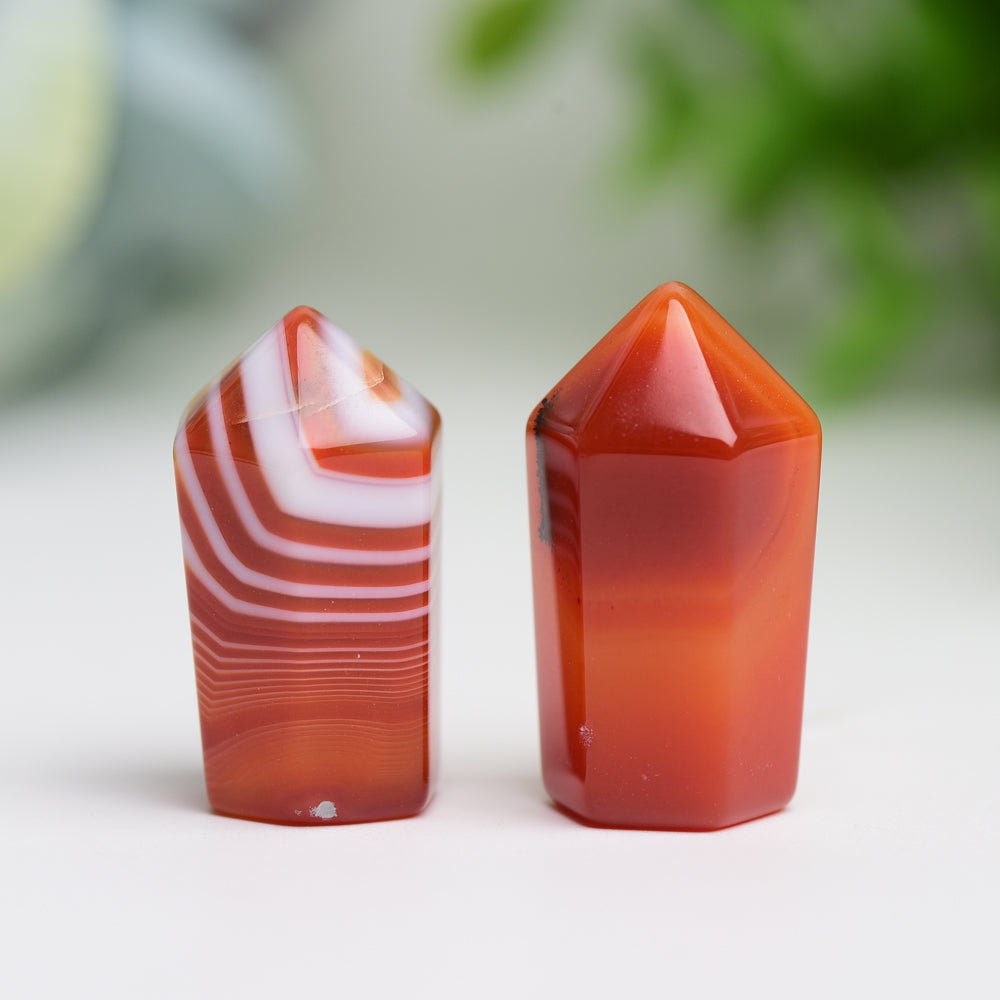 1.0 inch Carnelian Mini Crystal Point for Healing