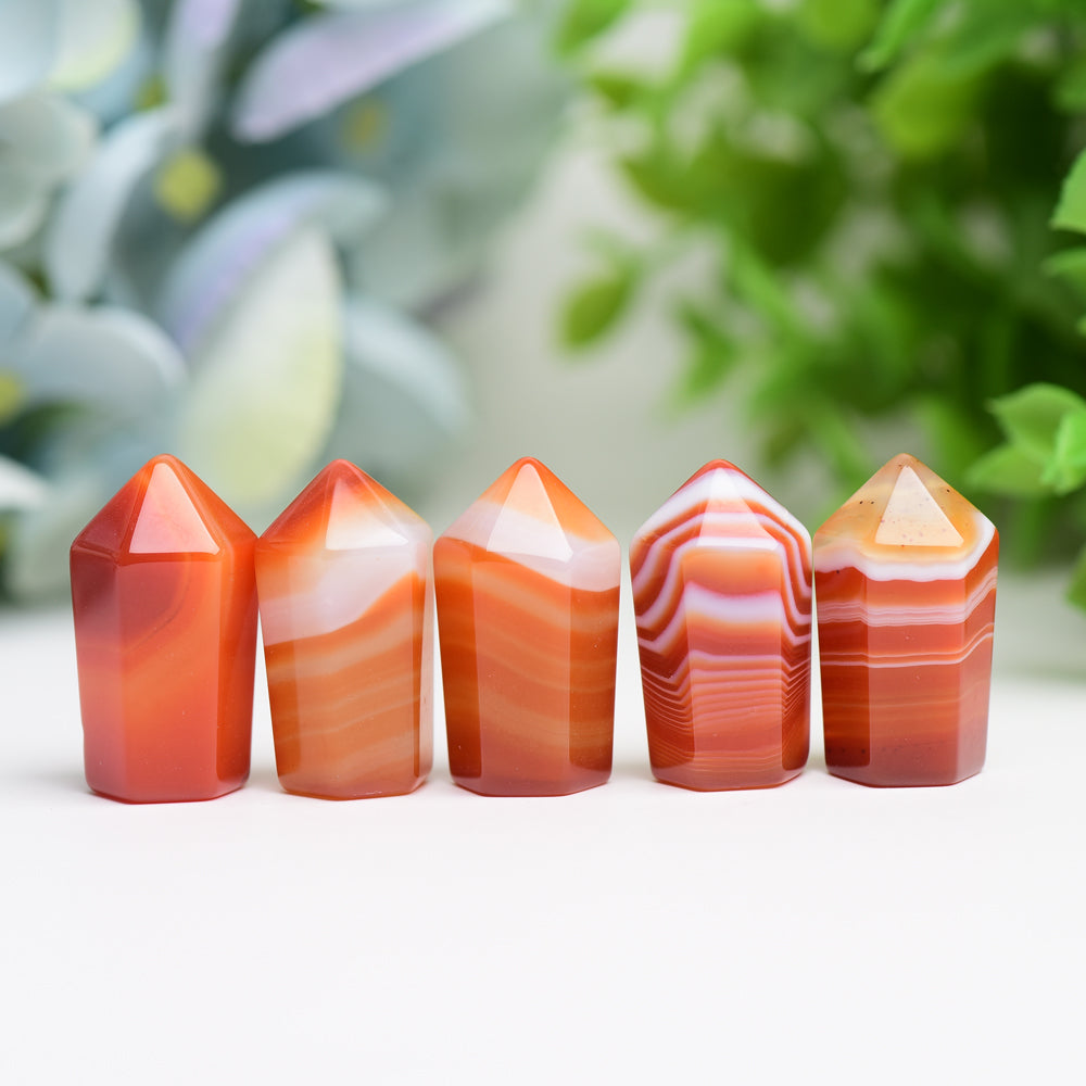1.0 inch Carnelian Mini Crystal Point for Healing
