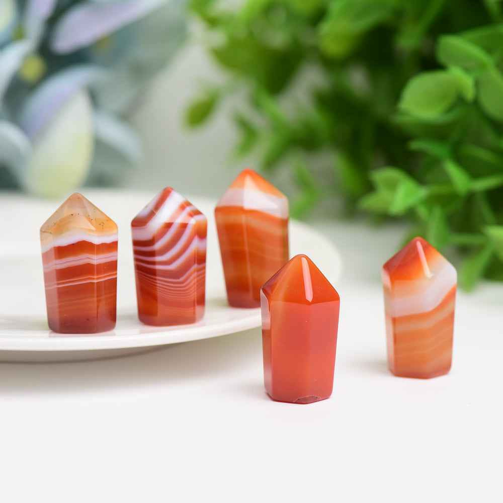 1.0 inch Carnelian Mini Crystal Point for Healing