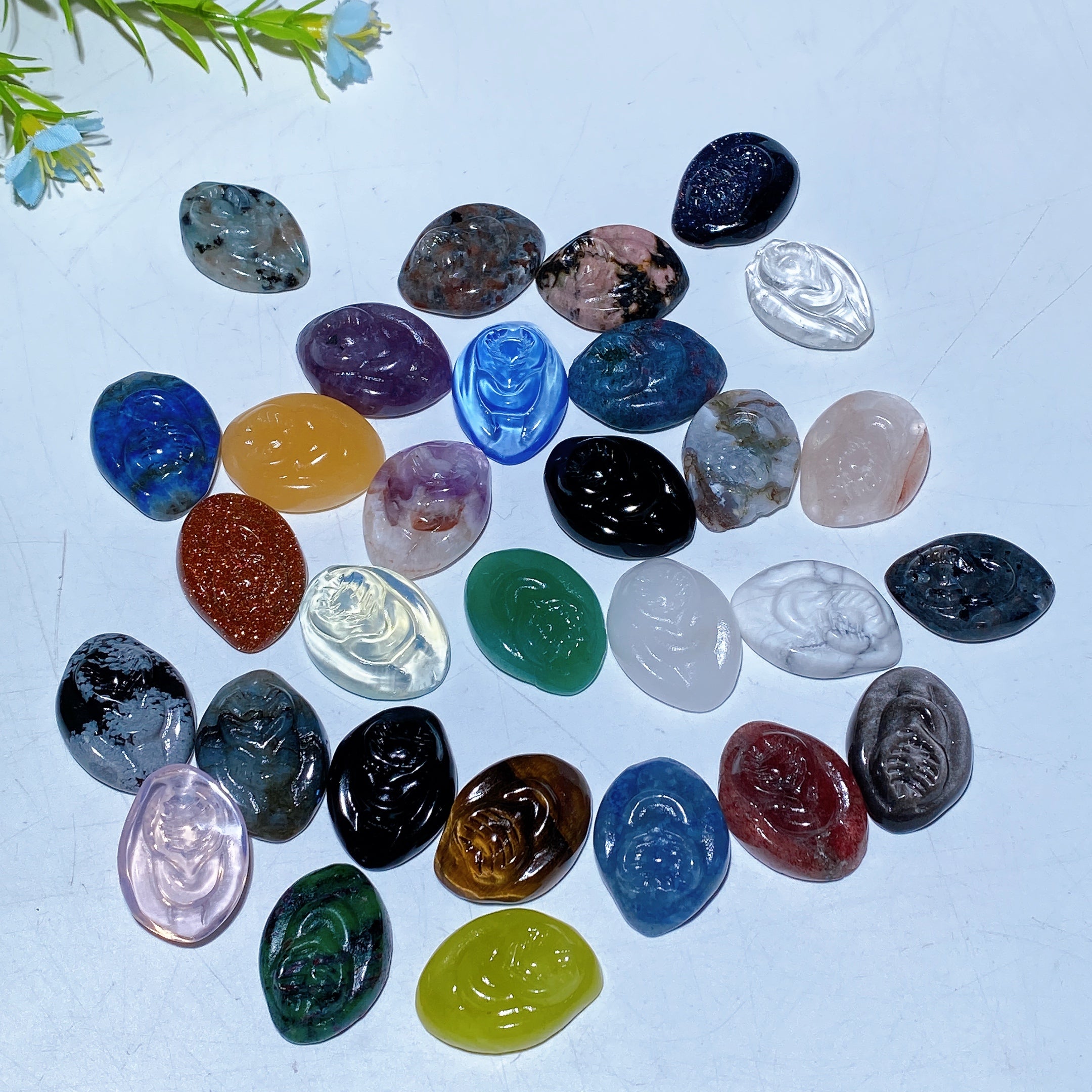 1.0 inch Mixed Crystal Life Source Healing Figurines
