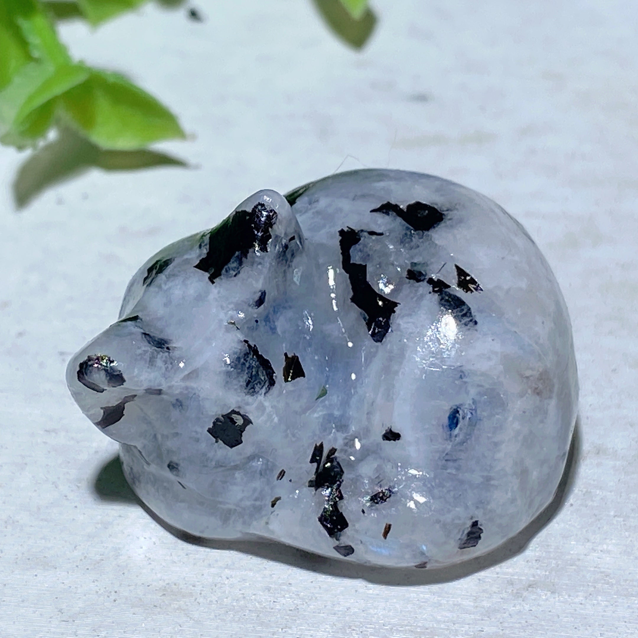1.1-1.5 inch Rainbow Moonstone Animal Carvings for Healing