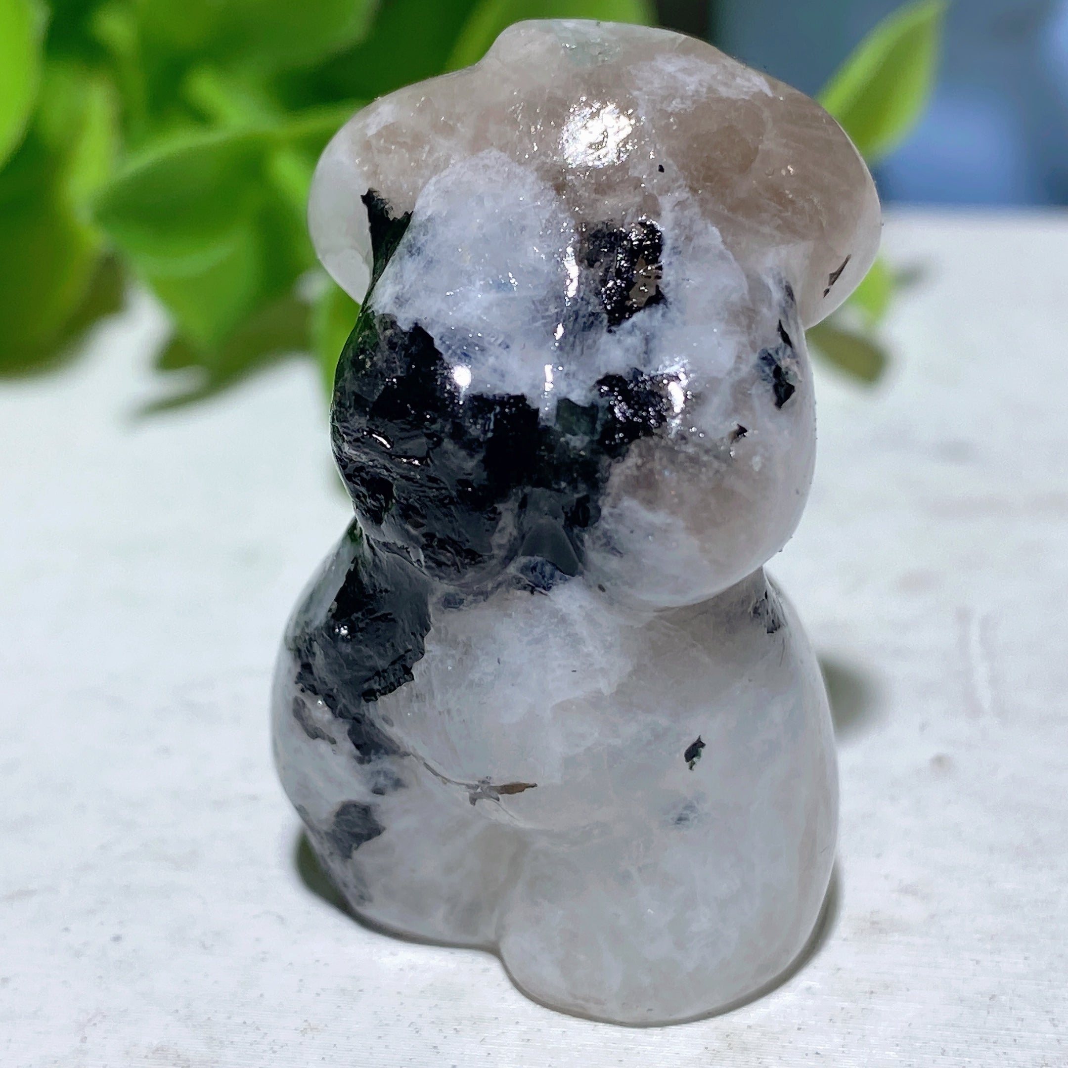 1.1-1.5 inch Rainbow Moonstone Animal Carvings for Healing