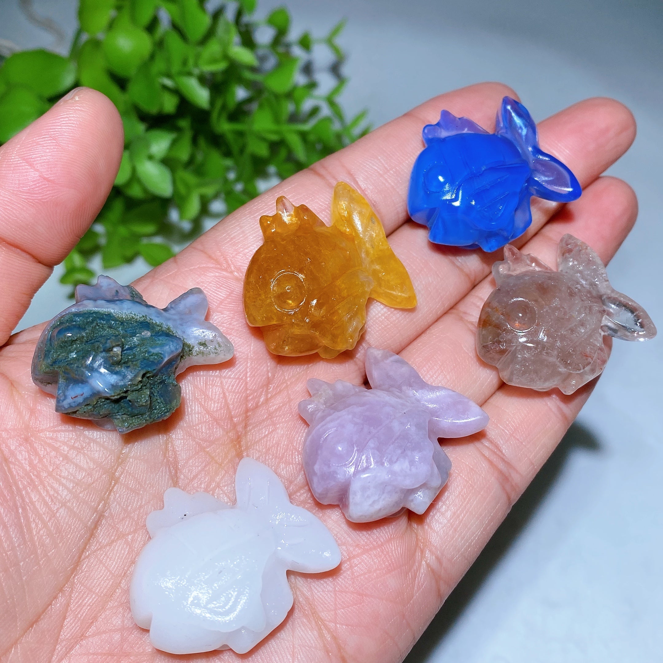 1.1-inch Crystal Fish Carving | Healing Crystal Animal Figurine