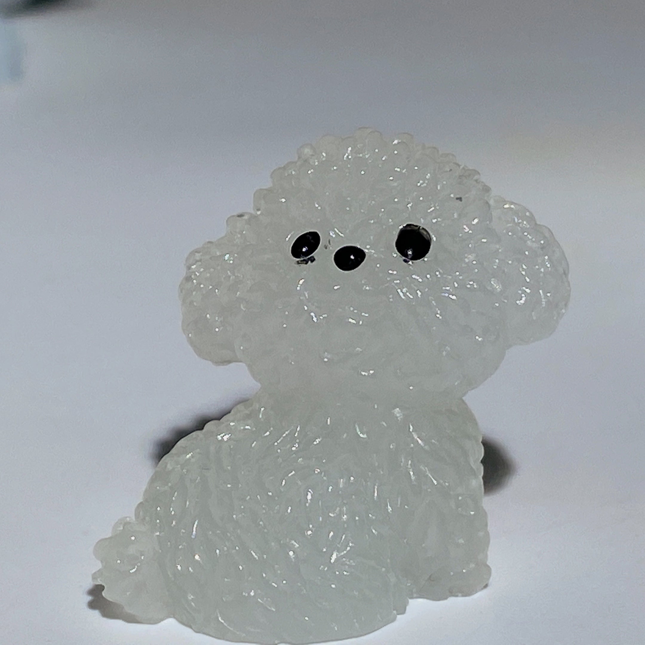 1.1 Inch Mini Luminous Crystal Dog Figurine