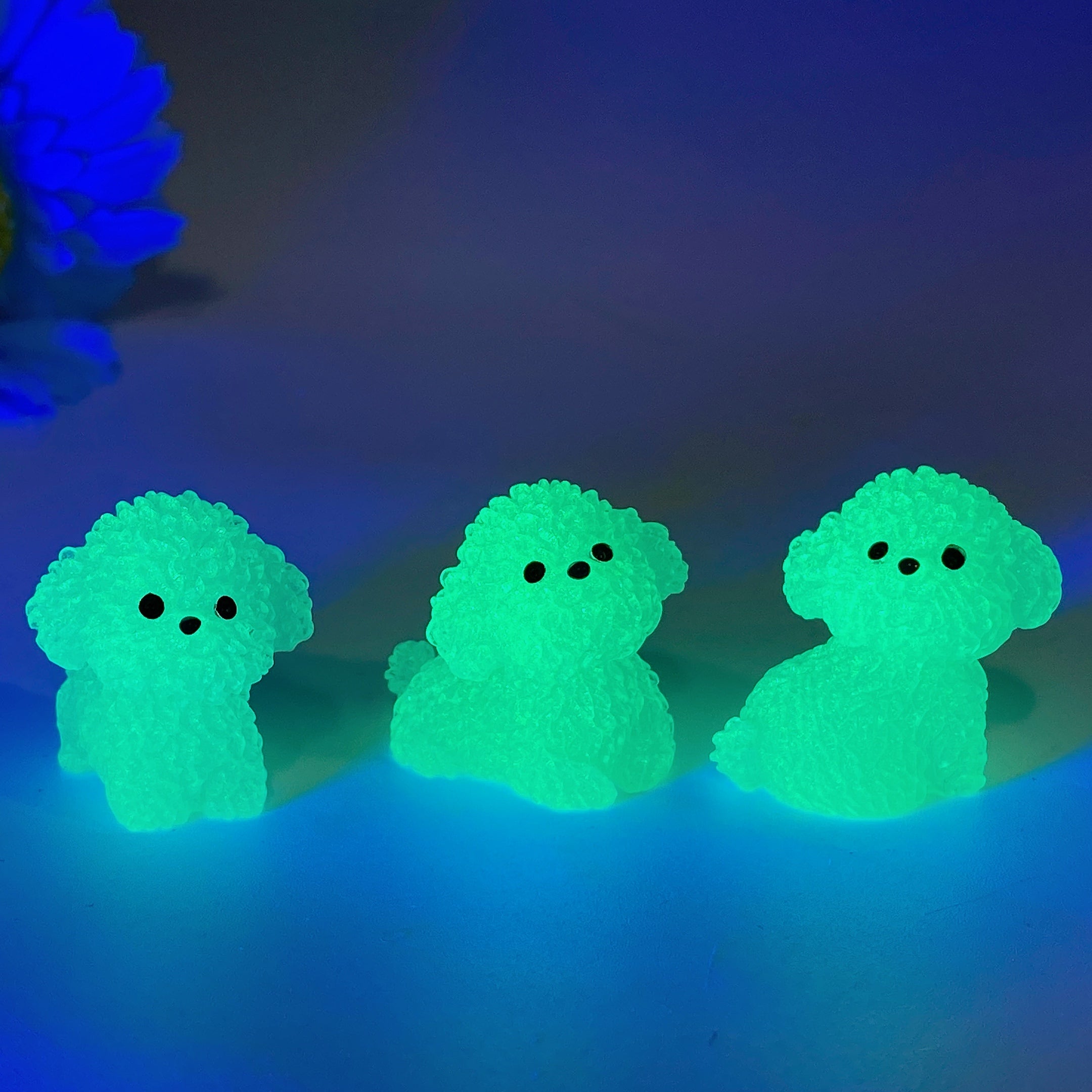 1.1 Inch Mini Luminous Crystal Dog Figurine