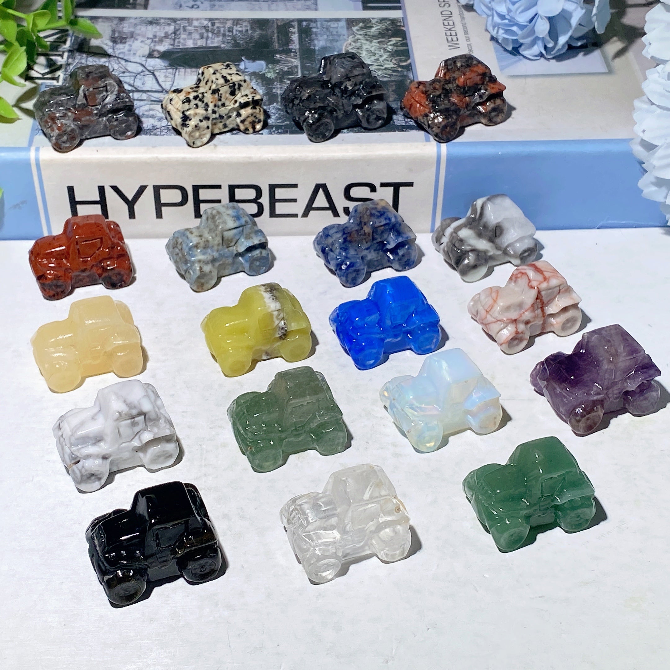 1.1 inch Mixed Crystal Car Figurines for Healing Energy