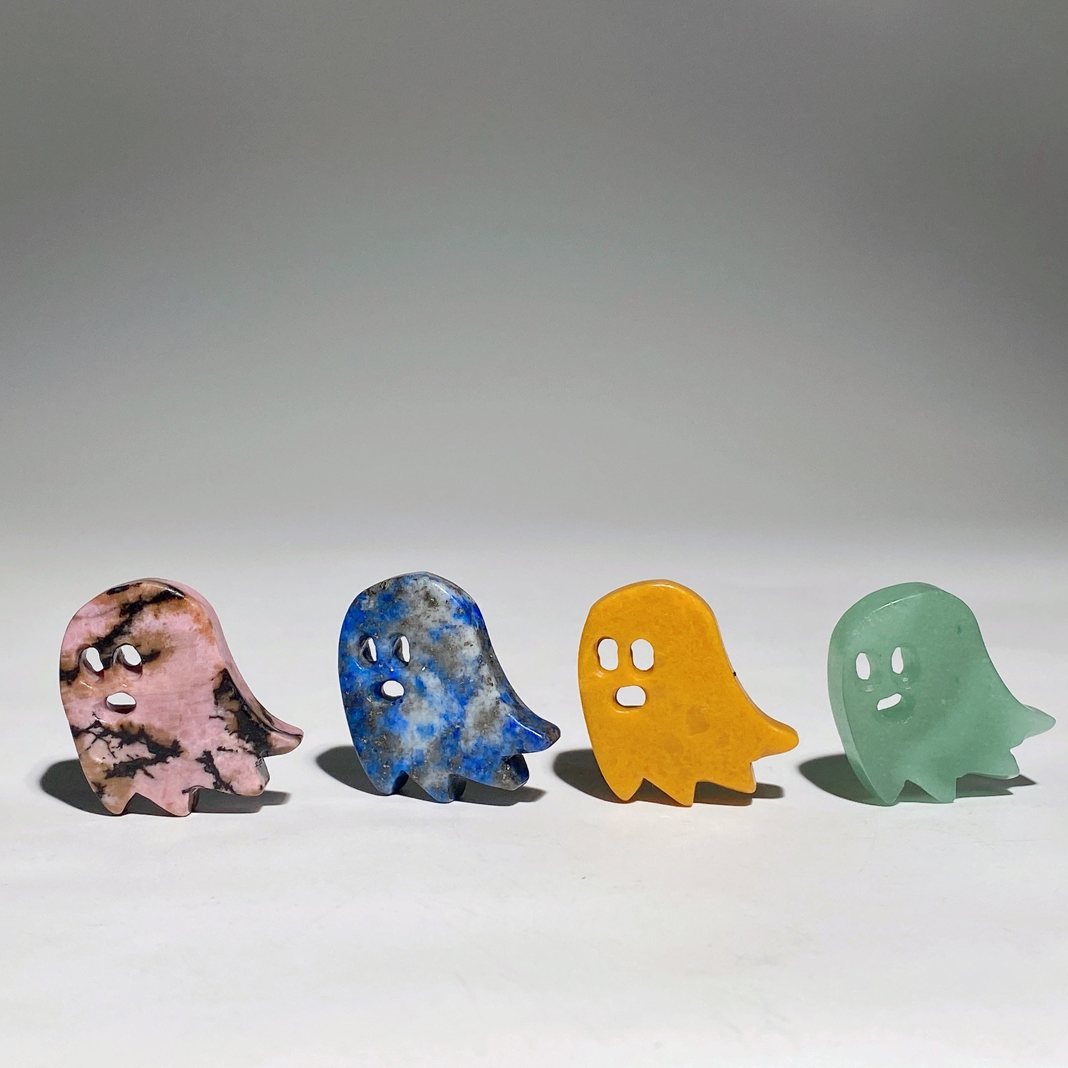 1.1-inch Mixed Crystal Ghost Figurine for Healing