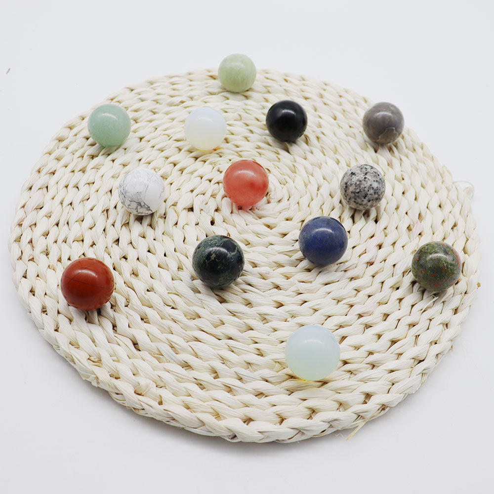 1.15-1.2 Inch Natural Gemstone Round Beads for Jewelry Making