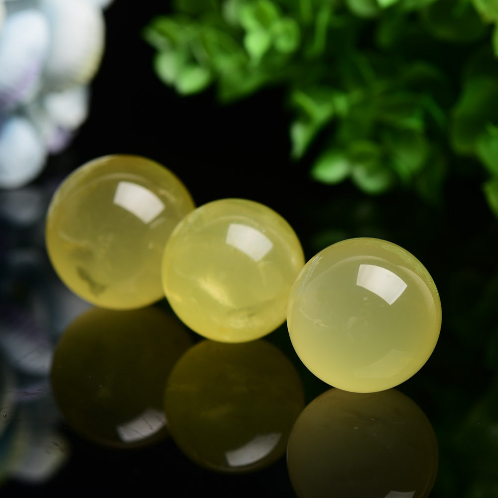 1.2-1.5 Inch Citrine Sphere for Healing Energy