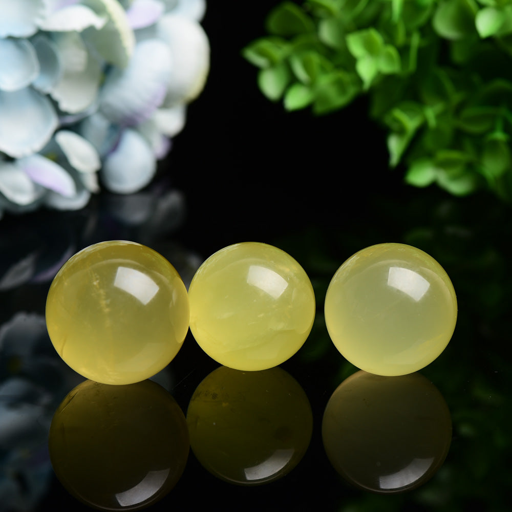 1.2-1.5 Inch Citrine Sphere for Healing Energy