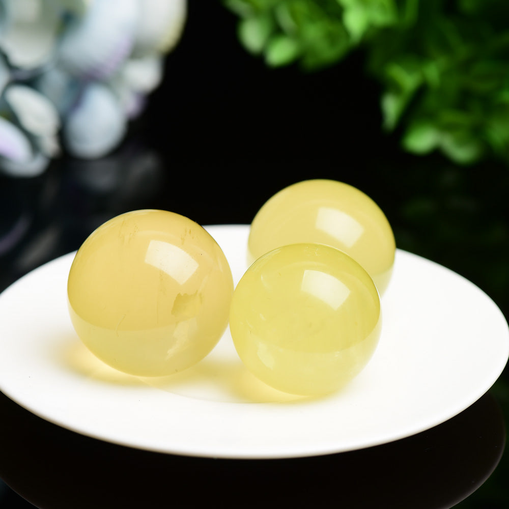 1.2-1.5 Inch Citrine Sphere for Healing Energy