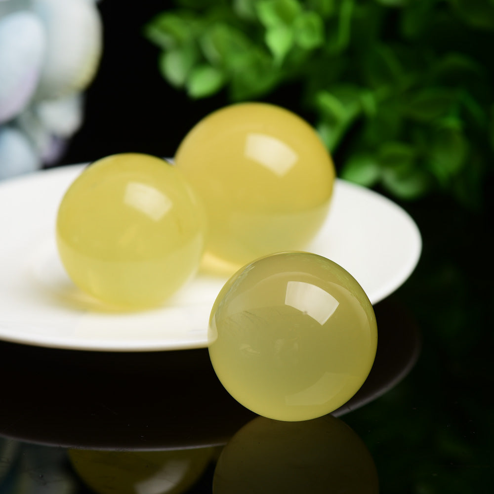 1.2-1.5 Inch Citrine Sphere for Healing Energy