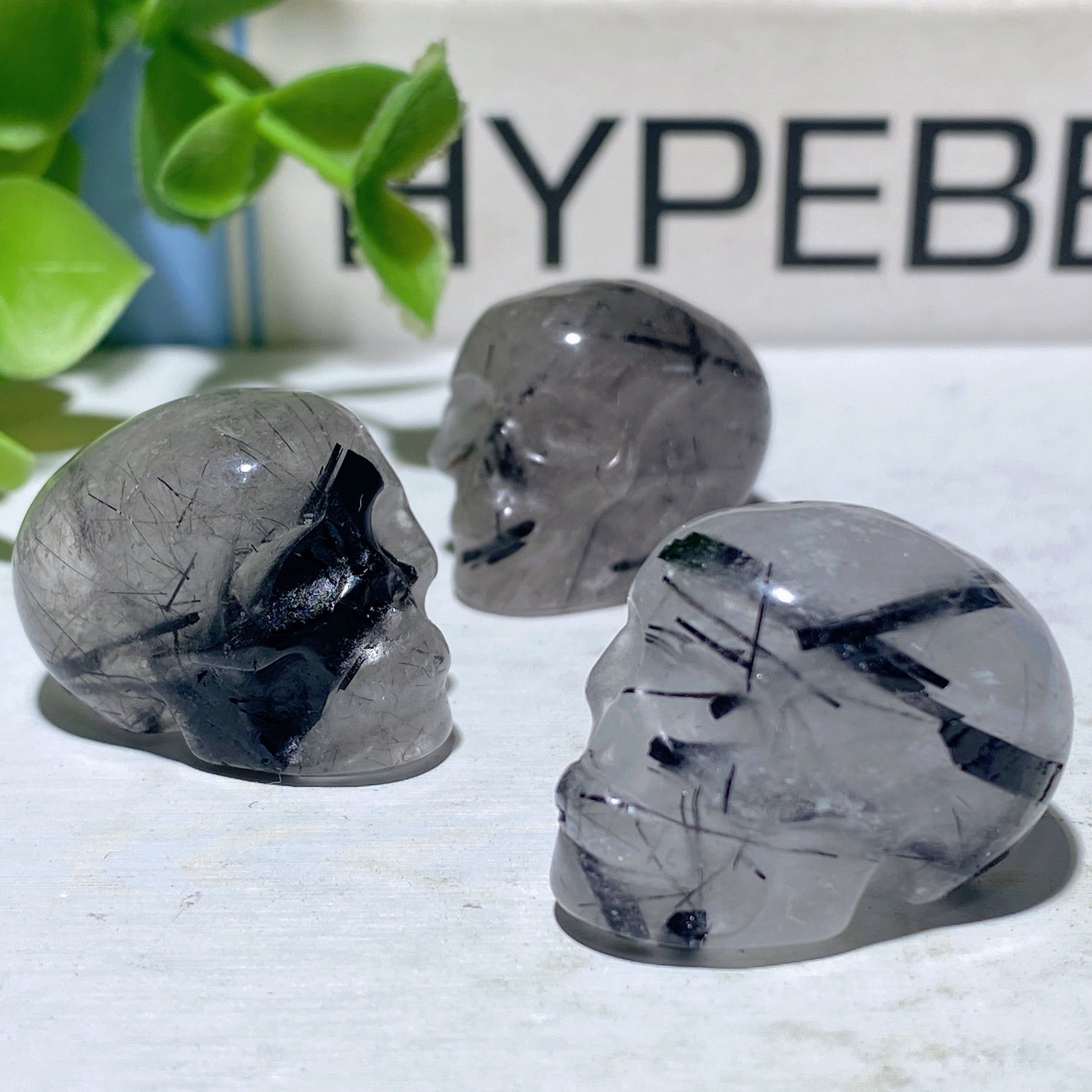 1.2-1.7 inch Black Tourmaline Crystal Animal Carvings for Healing