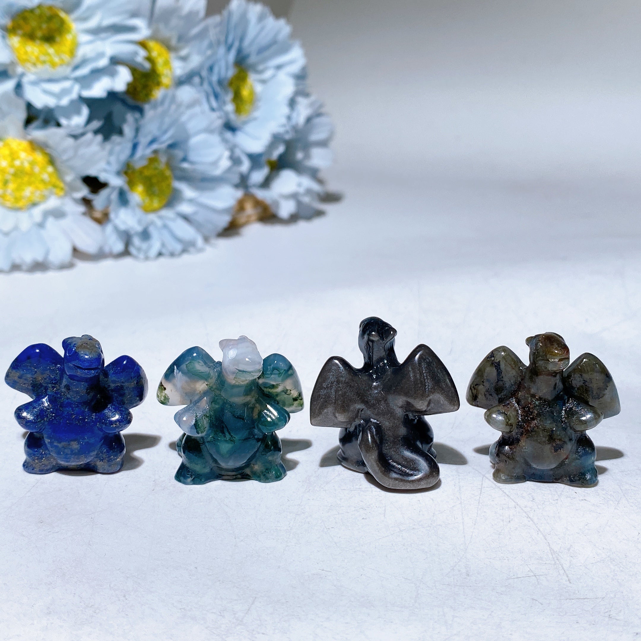1.2-inch Crystal Charizard Figurine Healing Carving