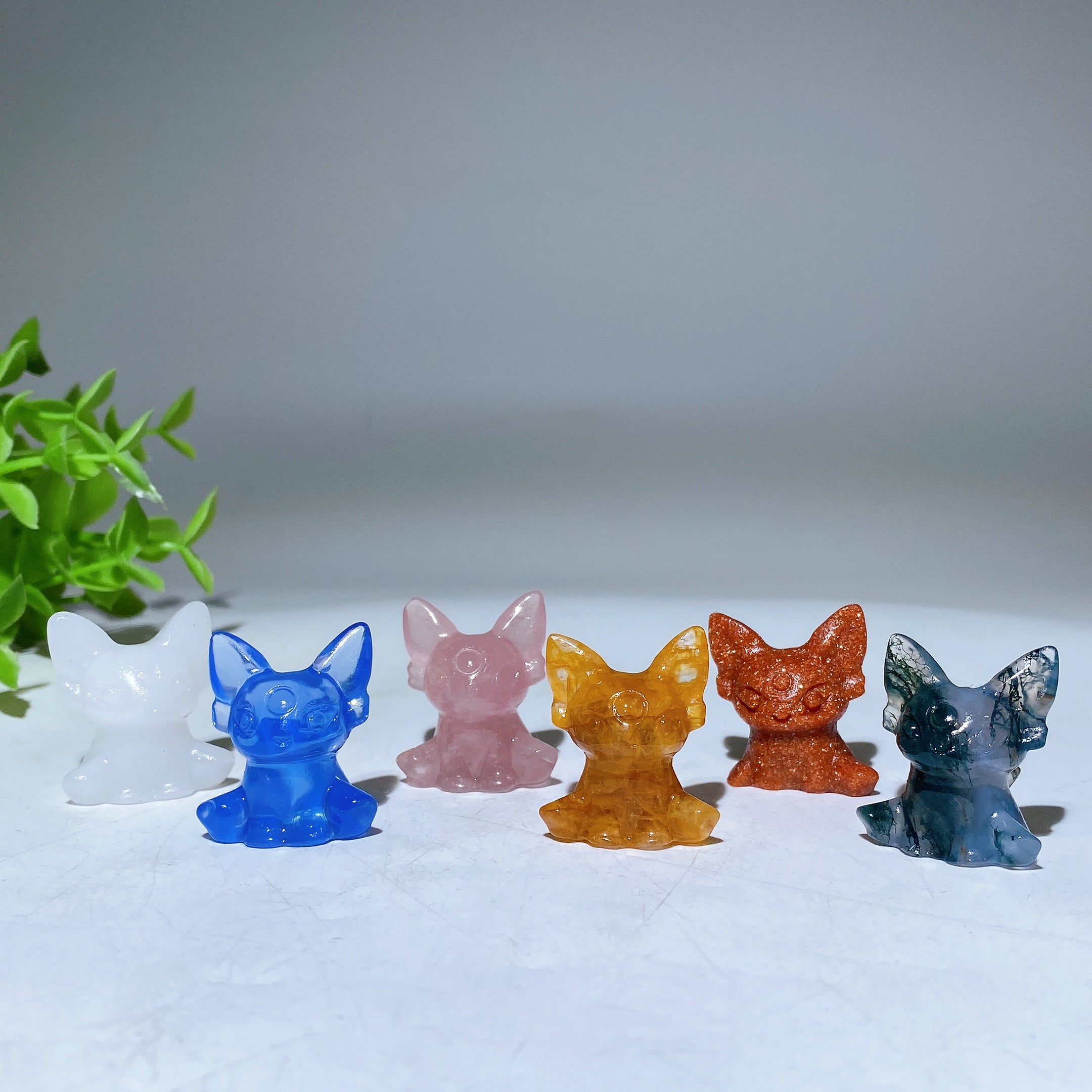 1.2 inch Crystal Fox Figurine for Healing & Protection
