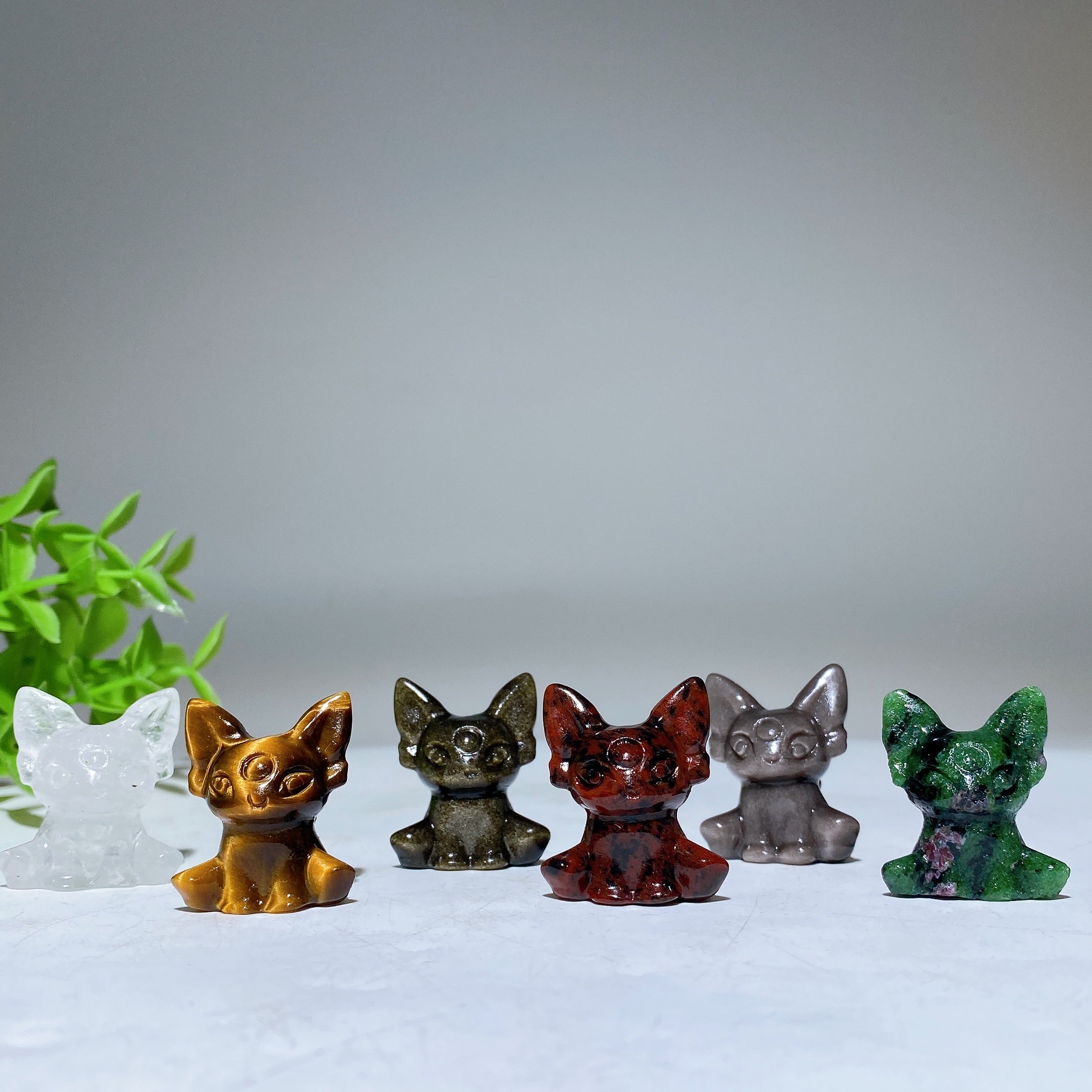 1.2 inch Crystal Fox Figurine for Healing & Protection