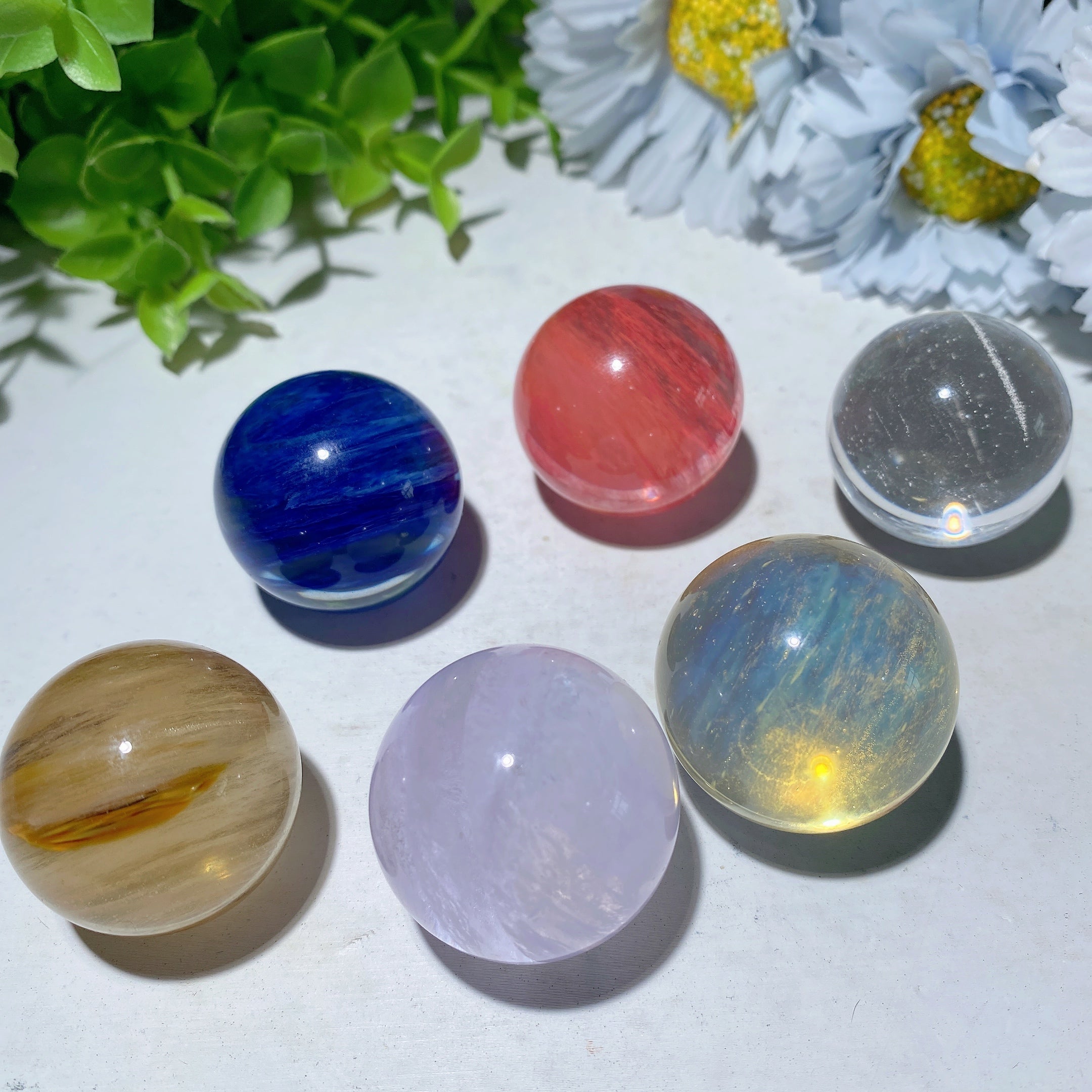 1.2 inch Crystal Sphere Healing Orb for Energy Balance