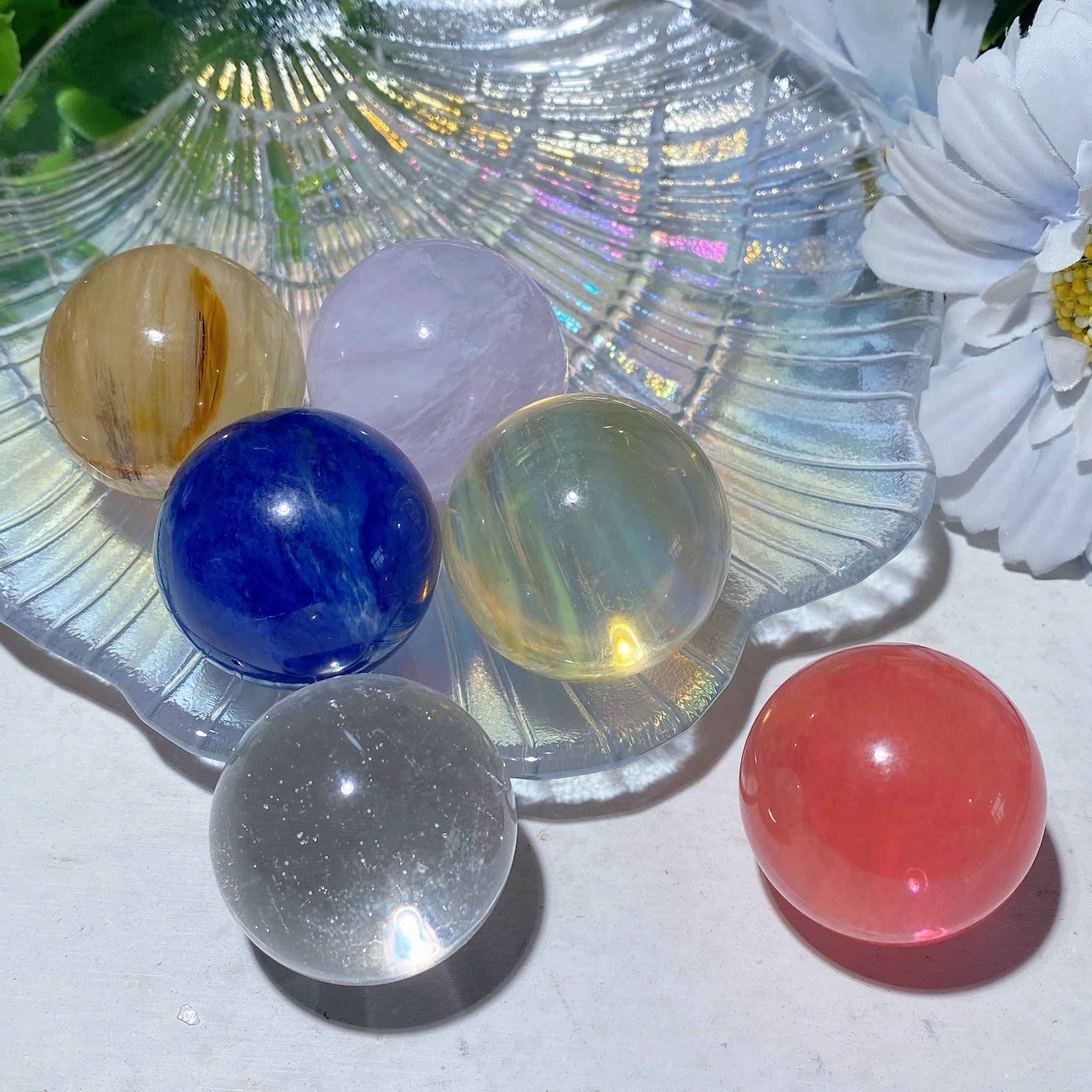1.2 inch Crystal Sphere Healing Orb for Energy Balance
