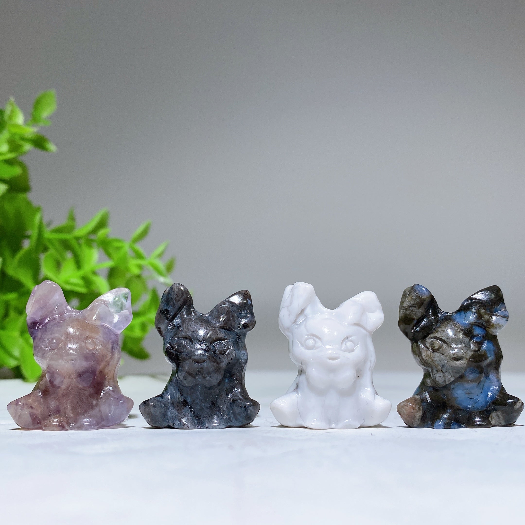 1.2 inch Mini Crystal Pokemon Carving Figurines for Healing