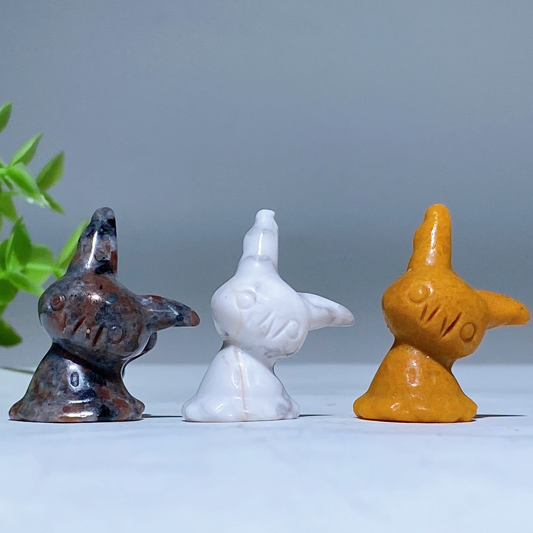 1.2 Inch Mini Crystal Pokemon Figurines for Healing Energy