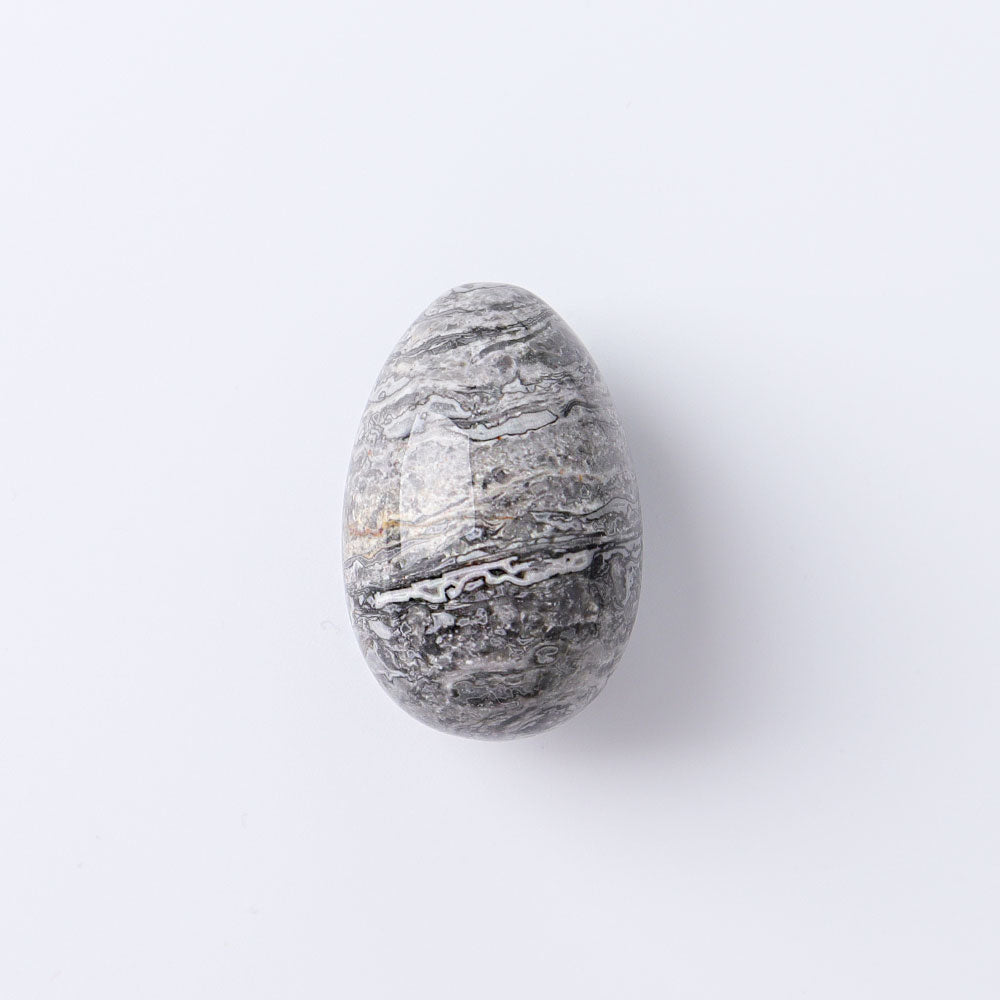 1.2 inch Mini Egg Crystal Palm Stone for Meditation