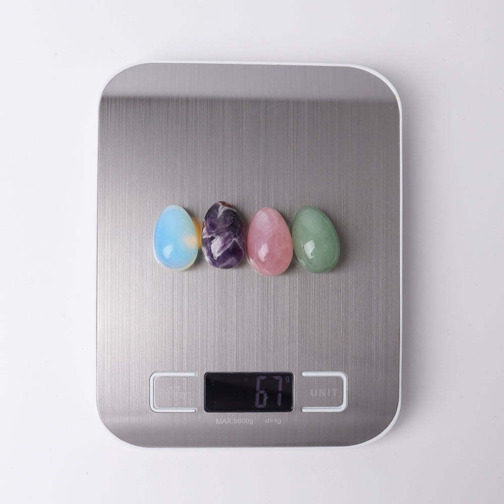 1.2 inch Mini Egg Crystal Palm Stone for Meditation