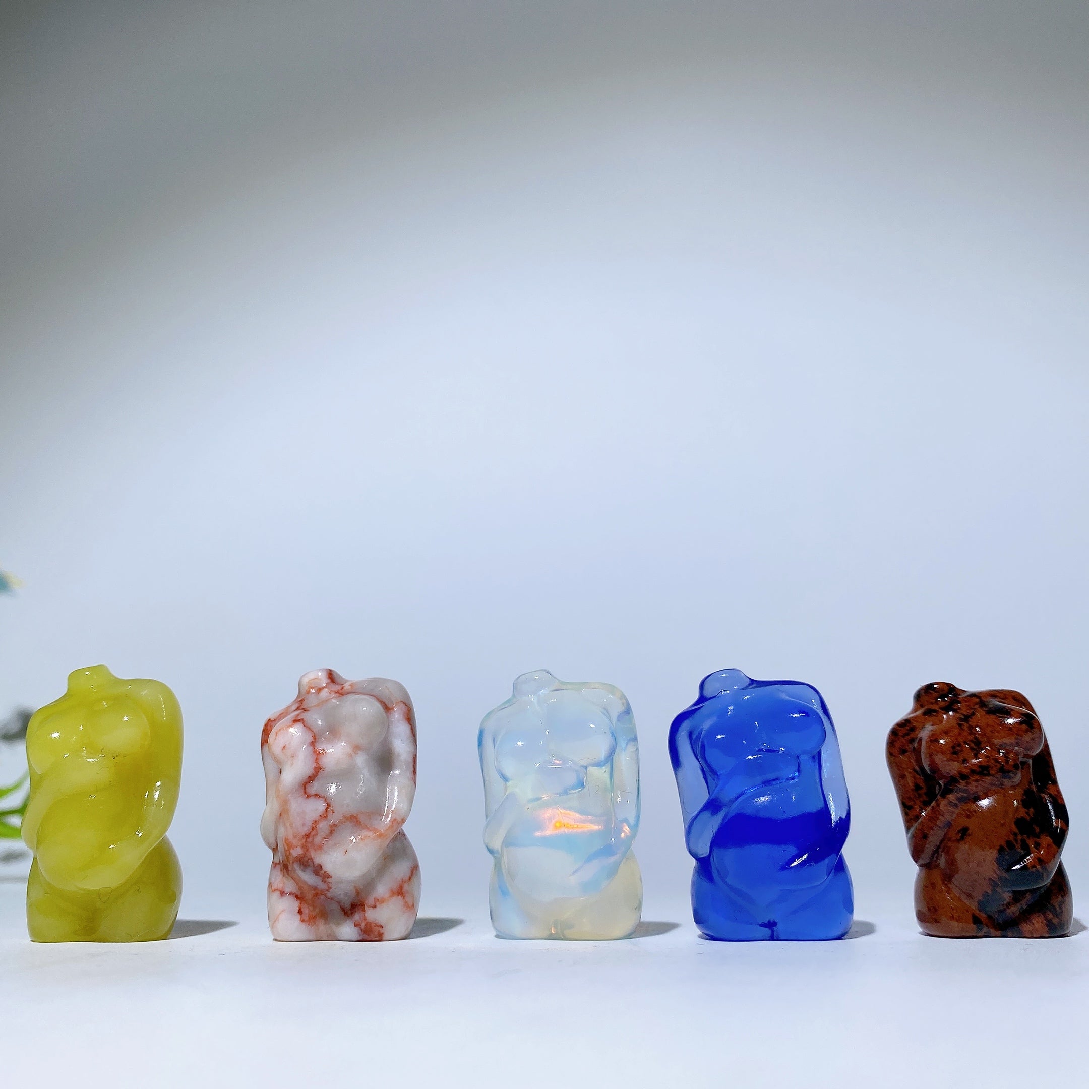 1.2 inch Mixed Crystal Figurine Carving with Healing Energy