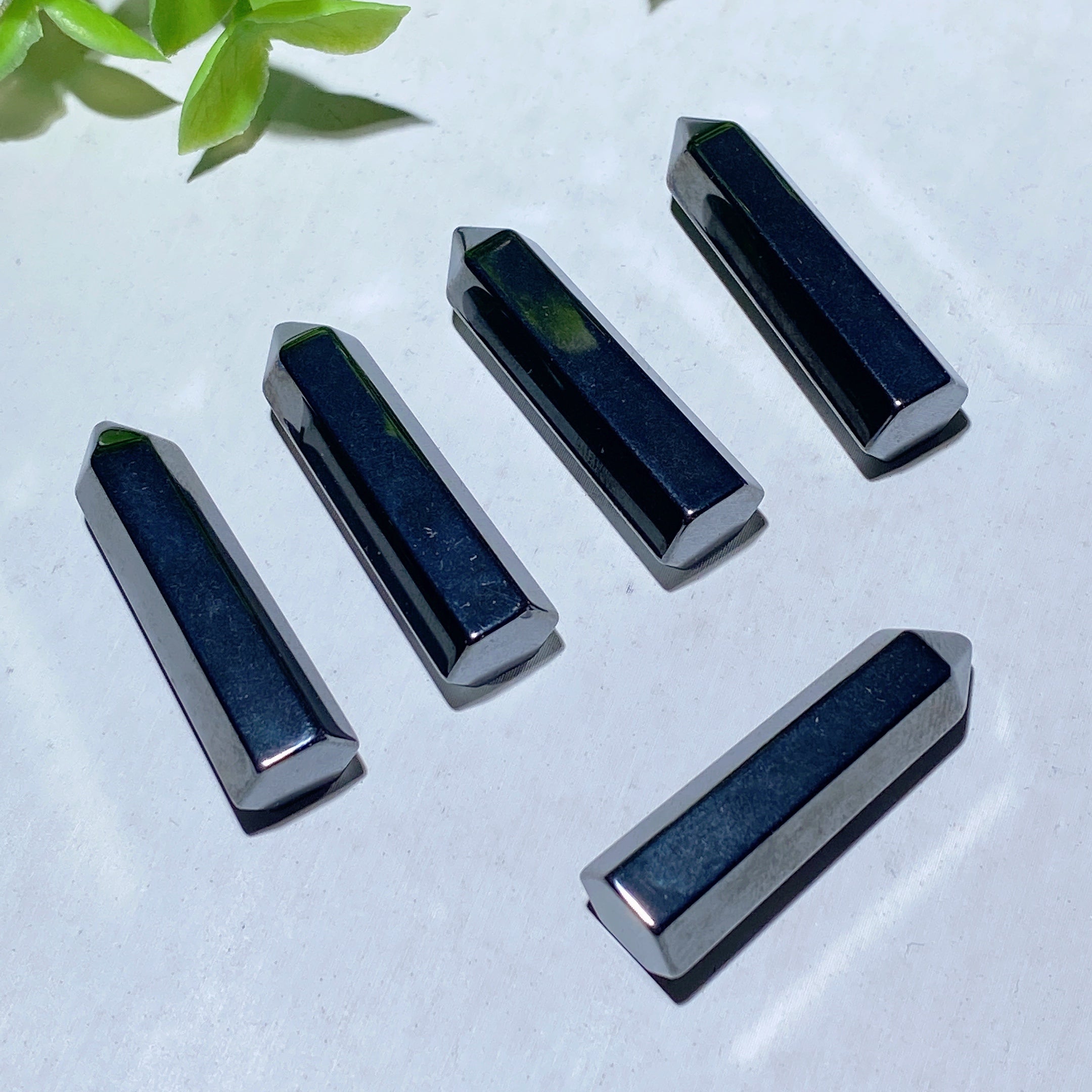 1.25 Inch Hematite Crystal Point for Healing Energy