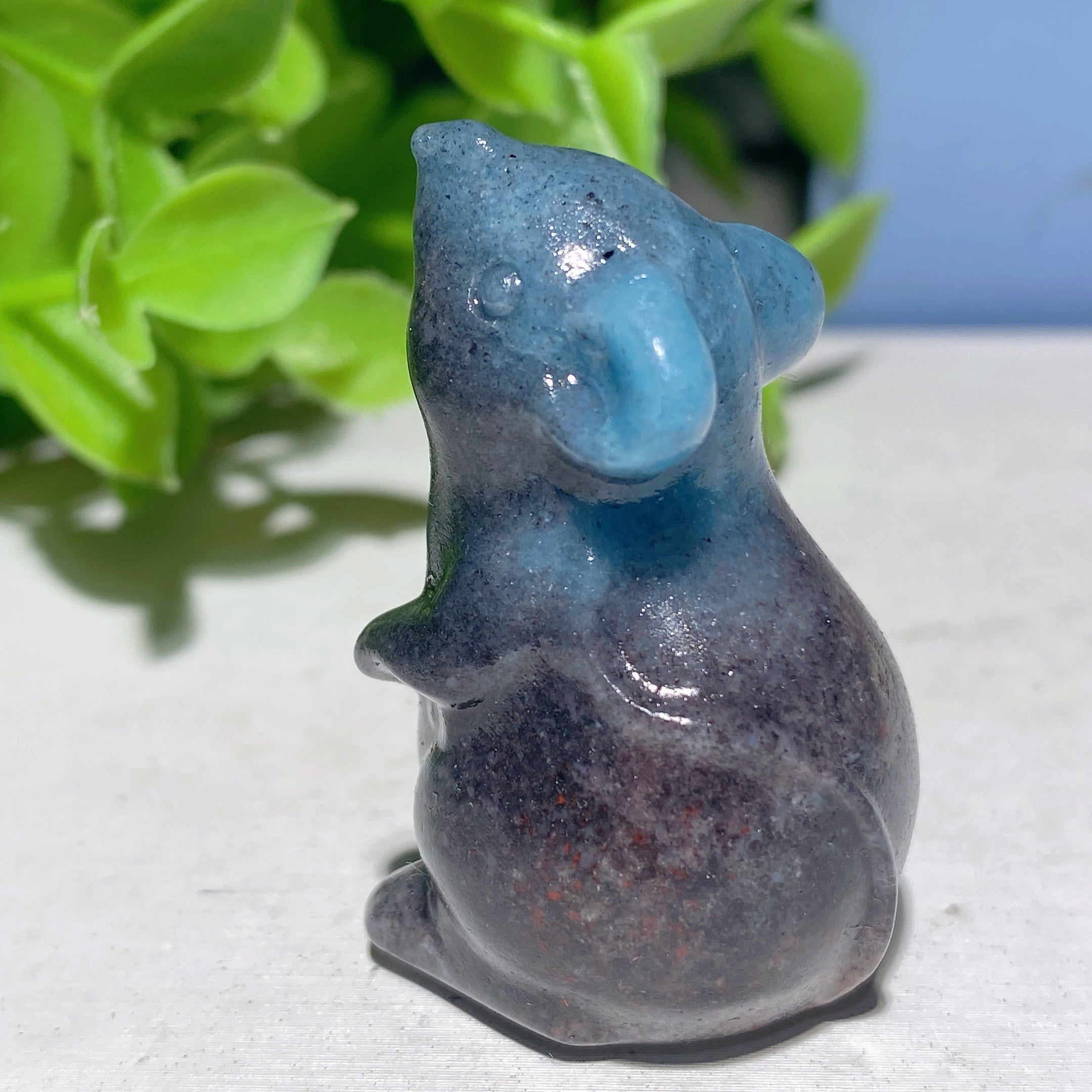 1.3-1.5 inch Trolleite Mini Crystal Animal Carvings