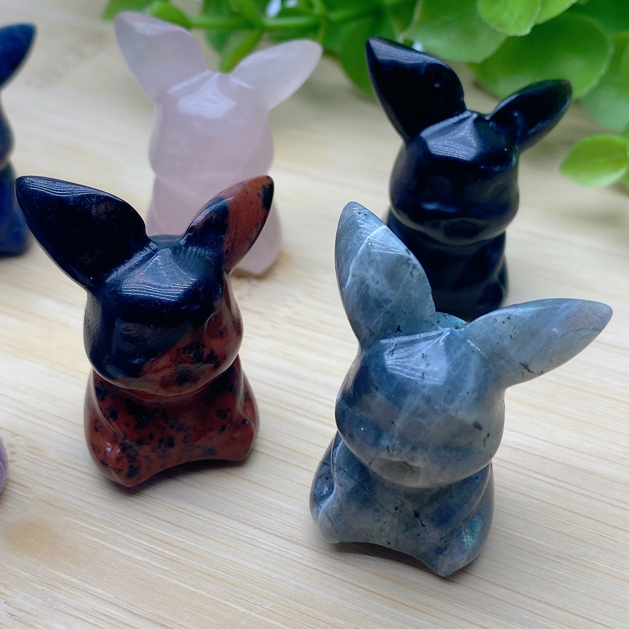 1.3 inch Mixed Crystal Pikachu Figurine Carving for Healing