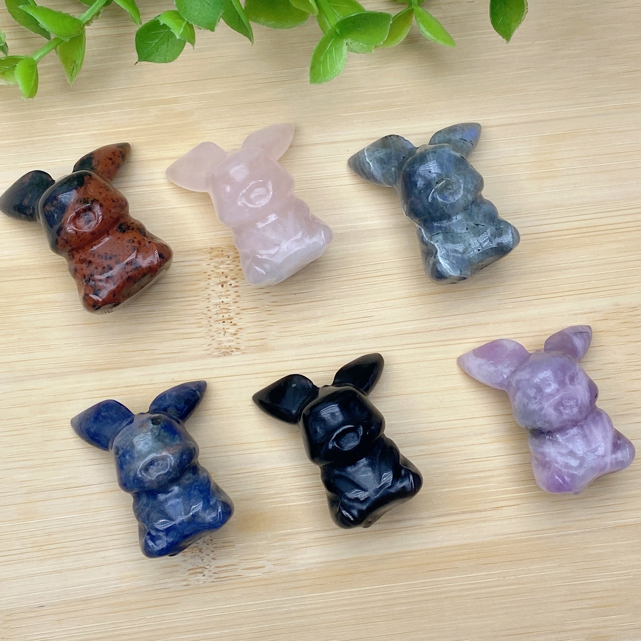 1.3 inch Mixed Crystal Pikachu Figurine Carving for Healing