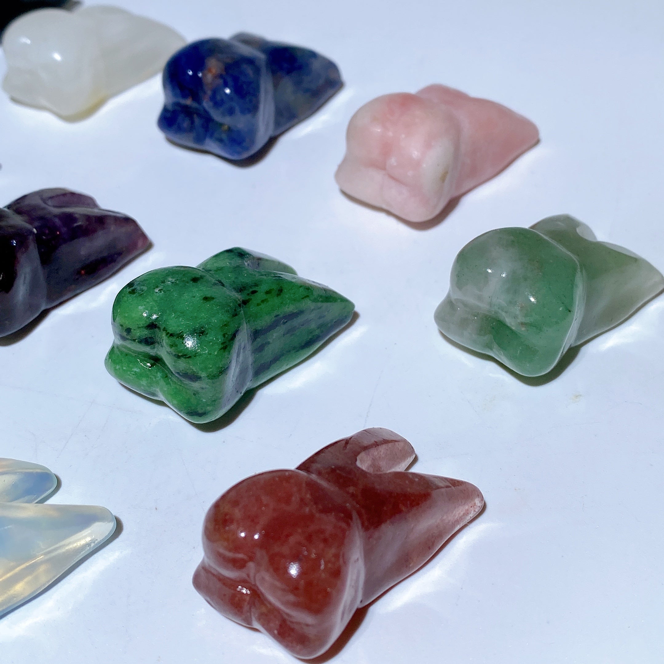 1.3 inch Mixed Crystal Rabbit Carving Figurines for Healing
