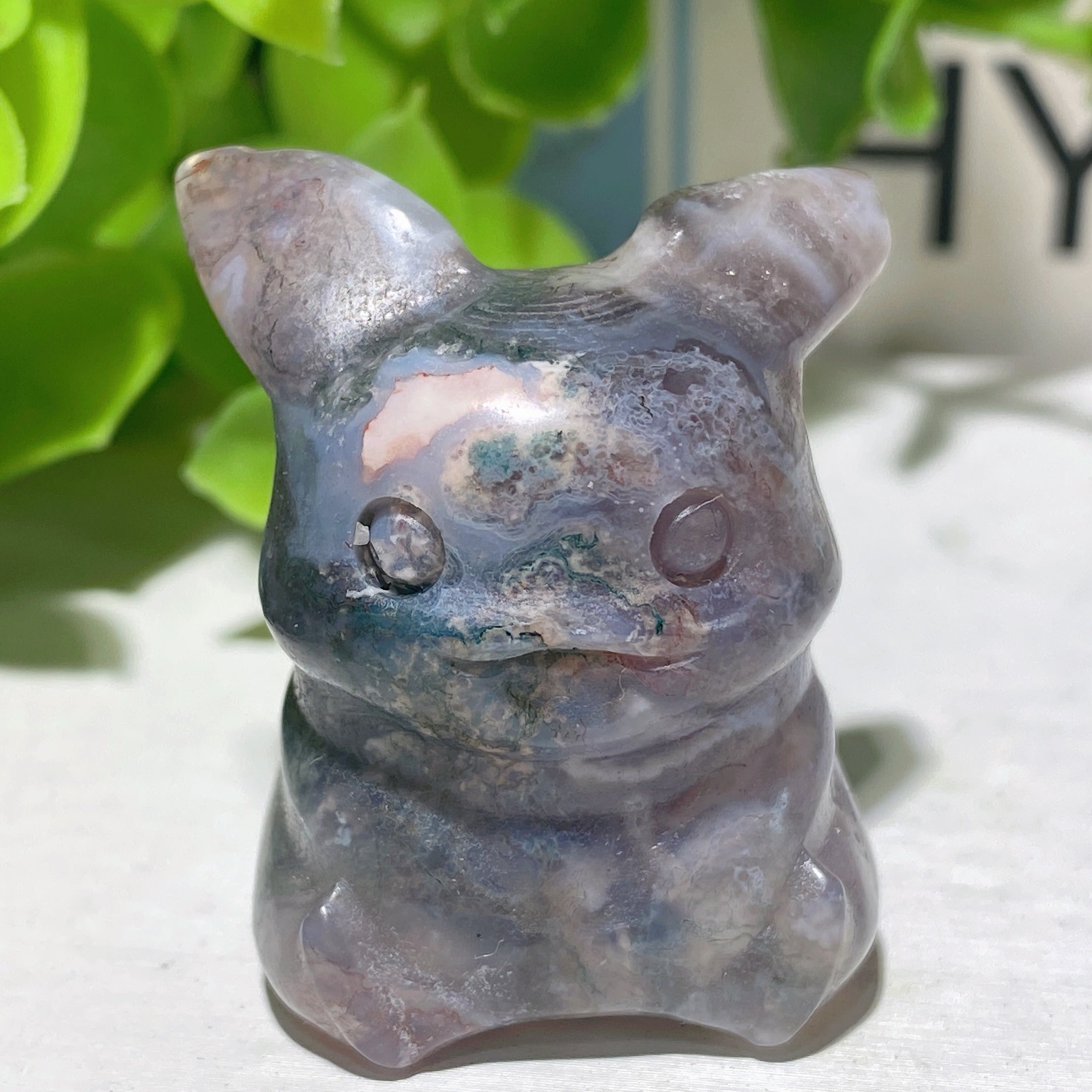 1.3" Mixed Crystal Mini Pikachu Figurines for Healing