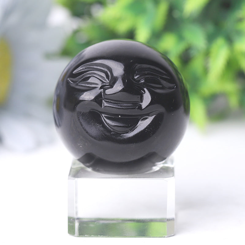 1.35 Inch Smile Face Crystal Figurines for Healing