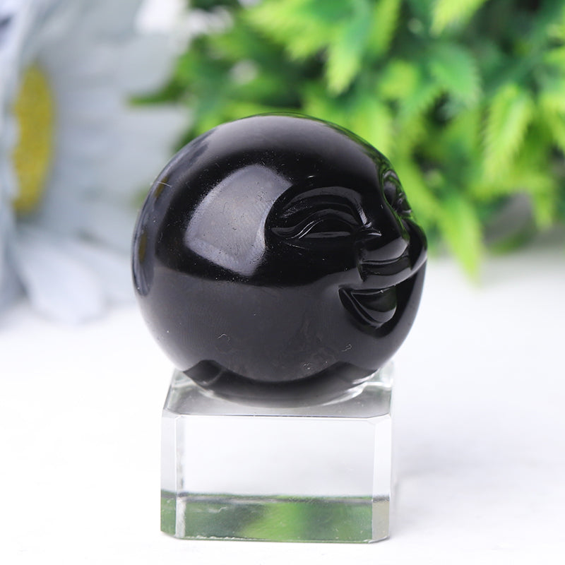 1.35 Inch Smile Face Crystal Figurines for Healing