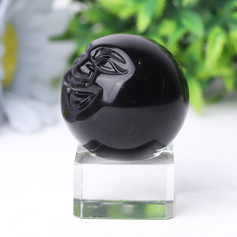 1.35 Inch Smile Face Crystal Figurines for Healing