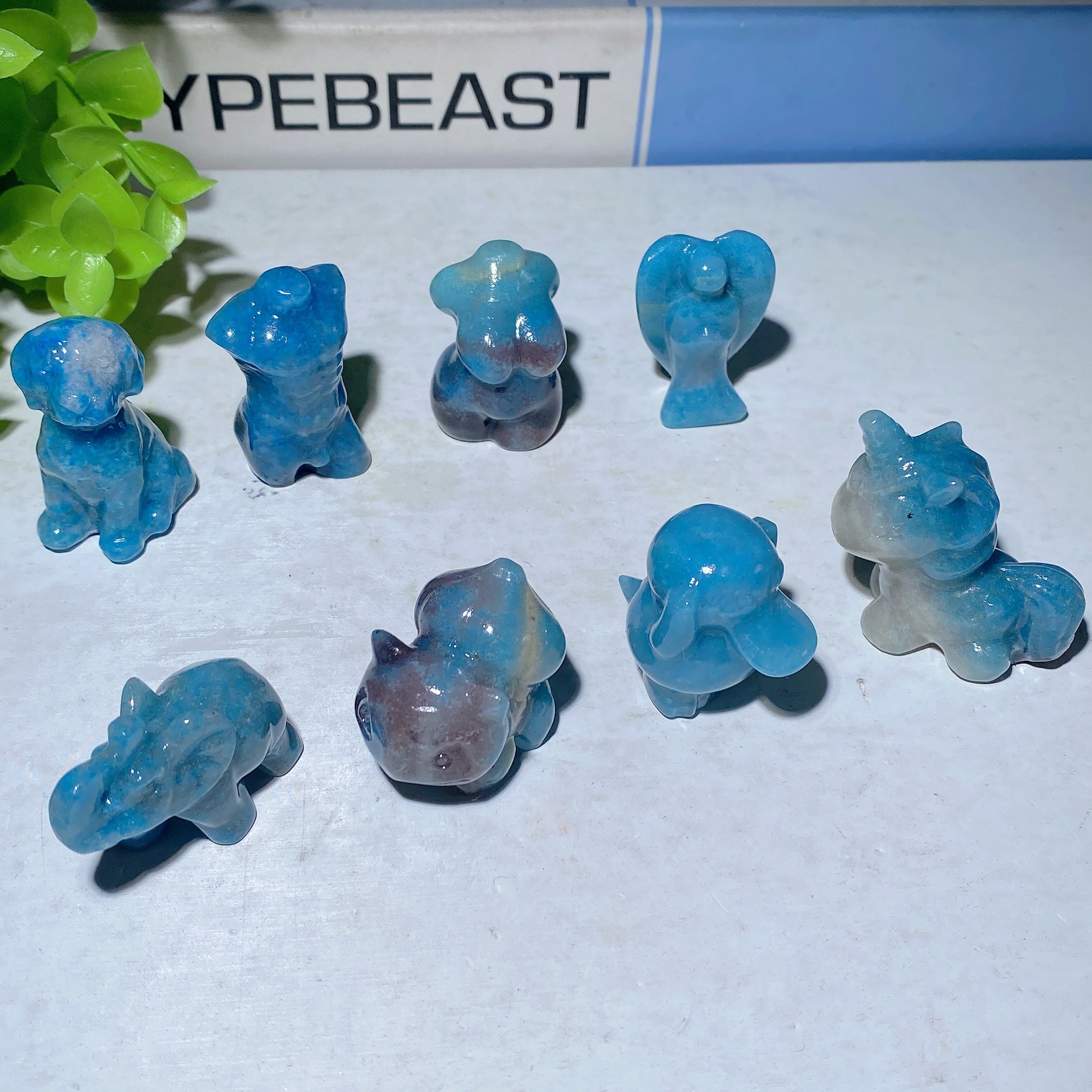 1.4"-1.6" Trolleite Healing Crystal Figurines with Animal Designs