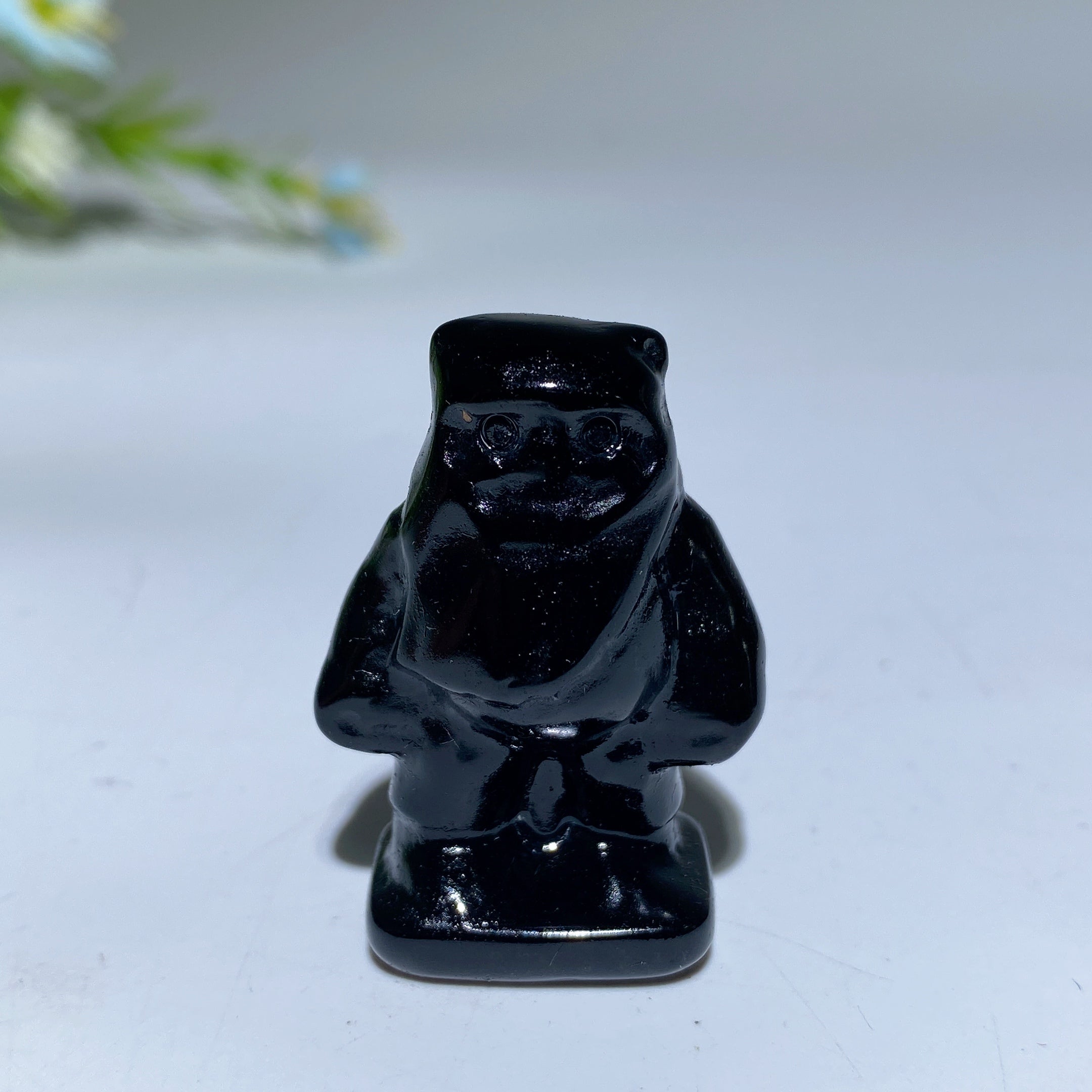1.4 inch Black Obsidian Crystal Star Wars Figurines Set