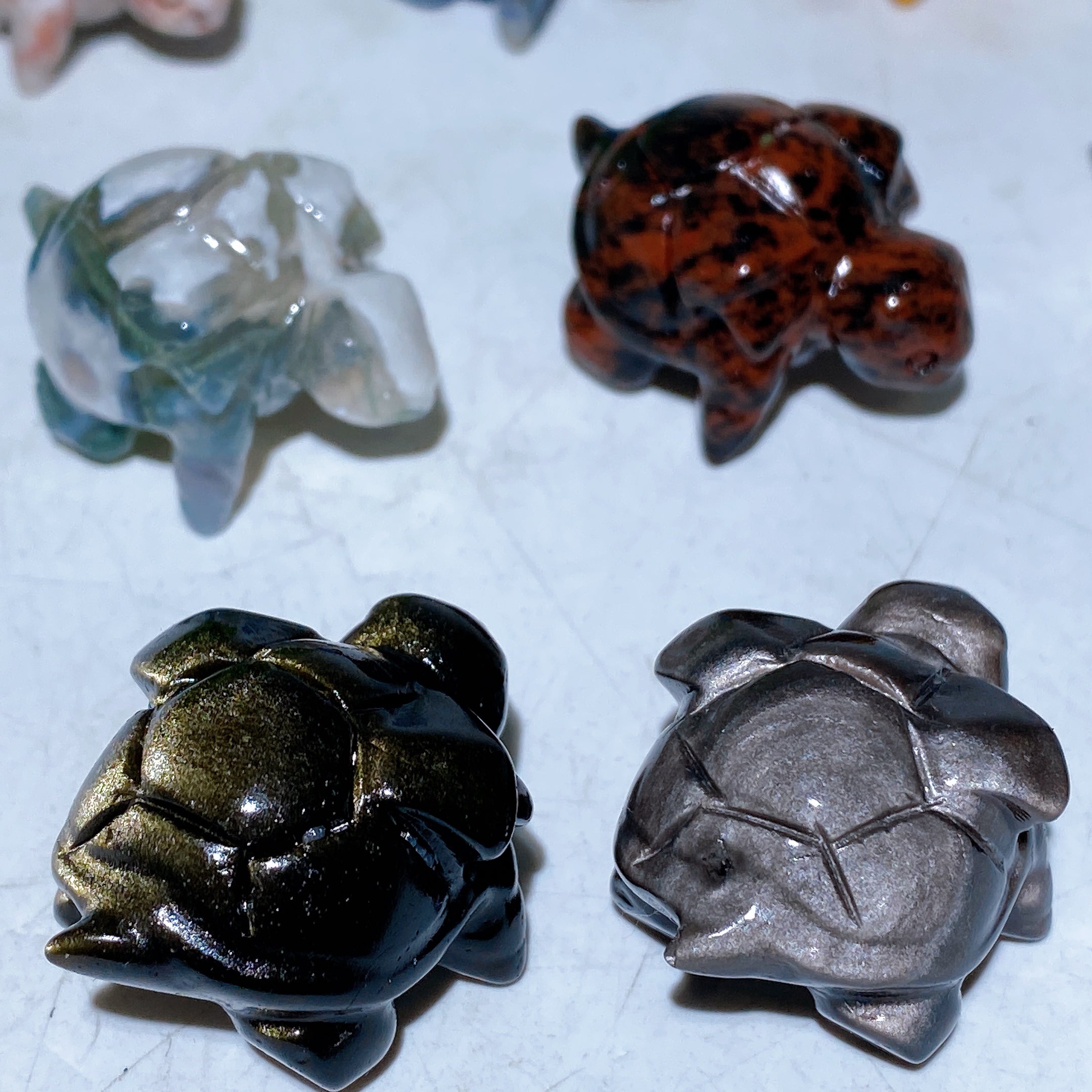 1.4 Inch Crystal Turtle Figurine | Healing Sound Stones