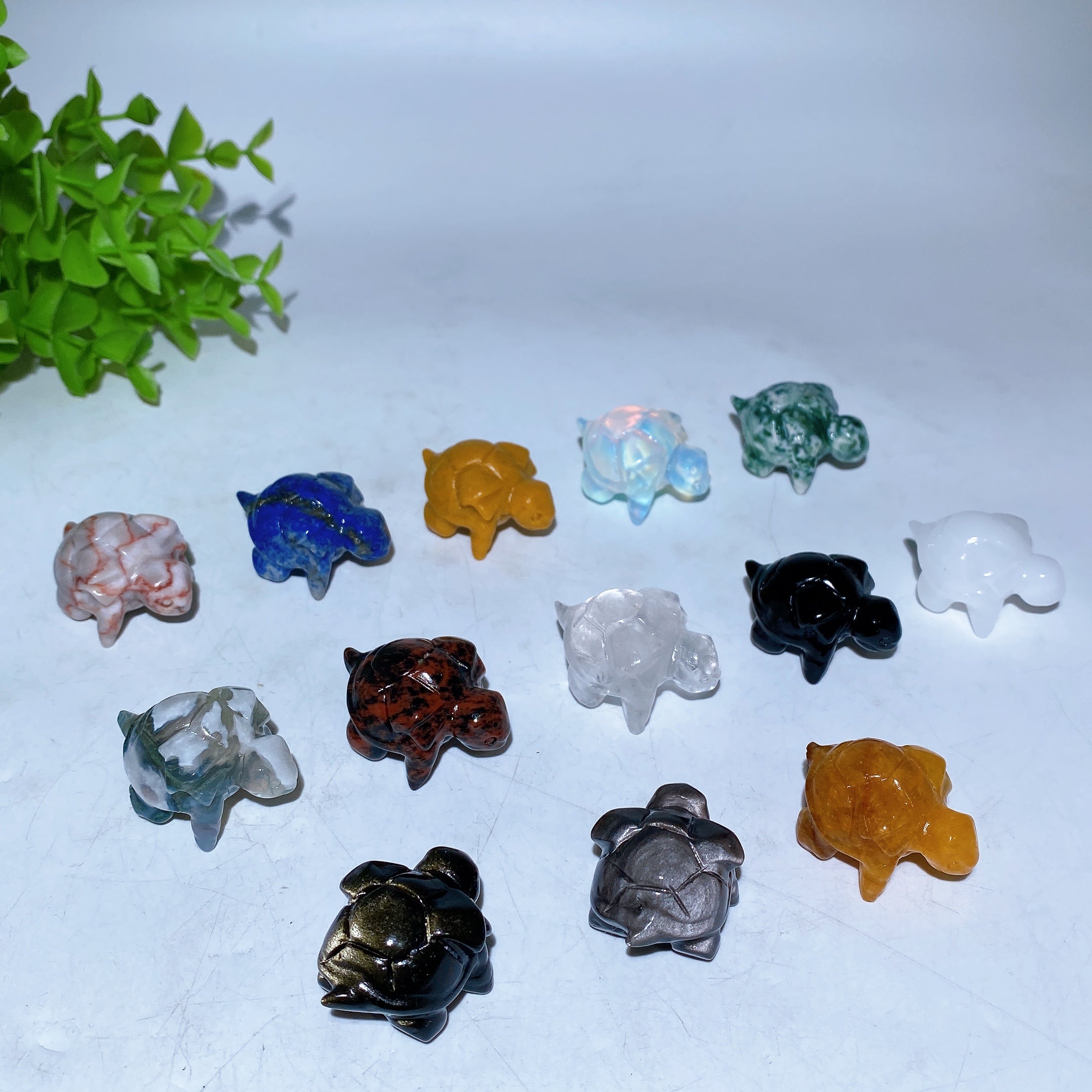 1.4 Inch Crystal Turtle Figurine | Healing Sound Stones