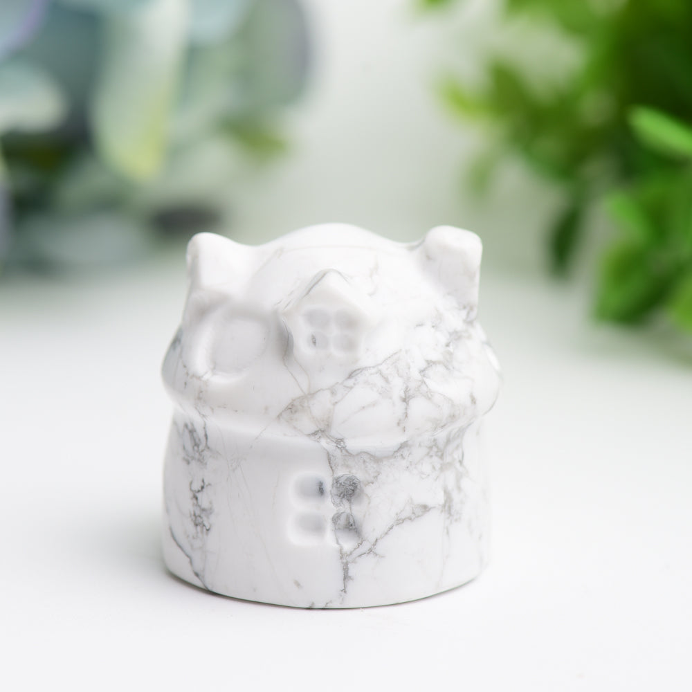 1.4-inch Mixed Crystal House Figurine Healing Carving