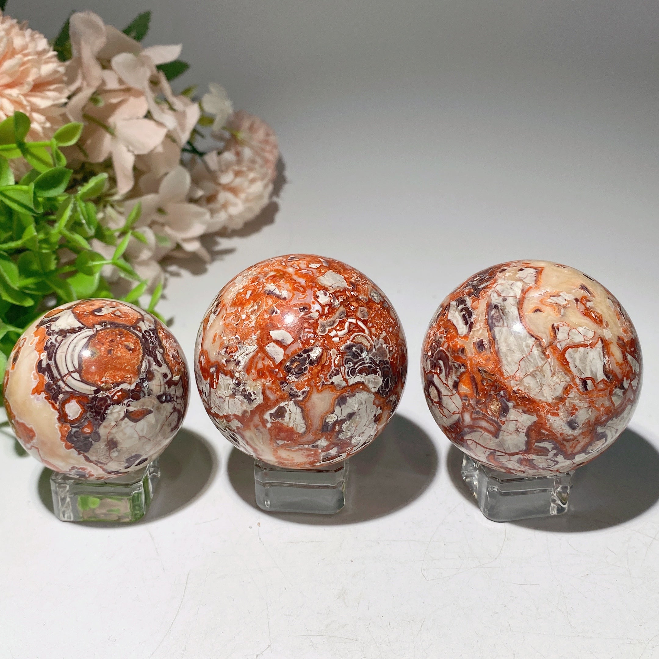 1.5-2.5 Inch Money Agate Crystal Sphere for Healing