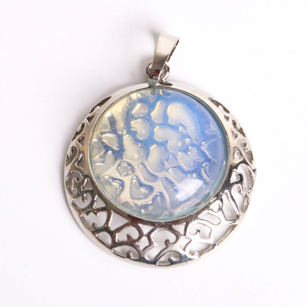1.5 inch Healing Chakra Quartz Stone Pendant for Energy Balance