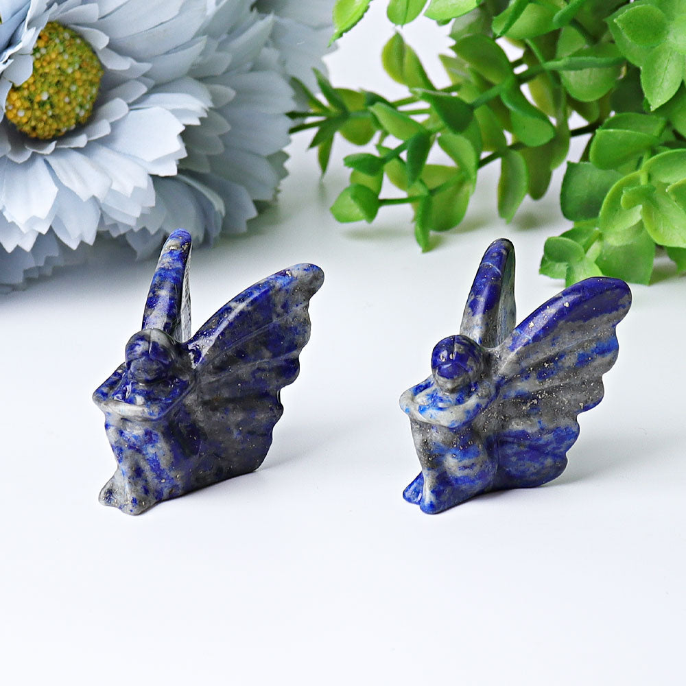 1.5 inch Lapis Lazuli Fairy Crystal Figurine Carving