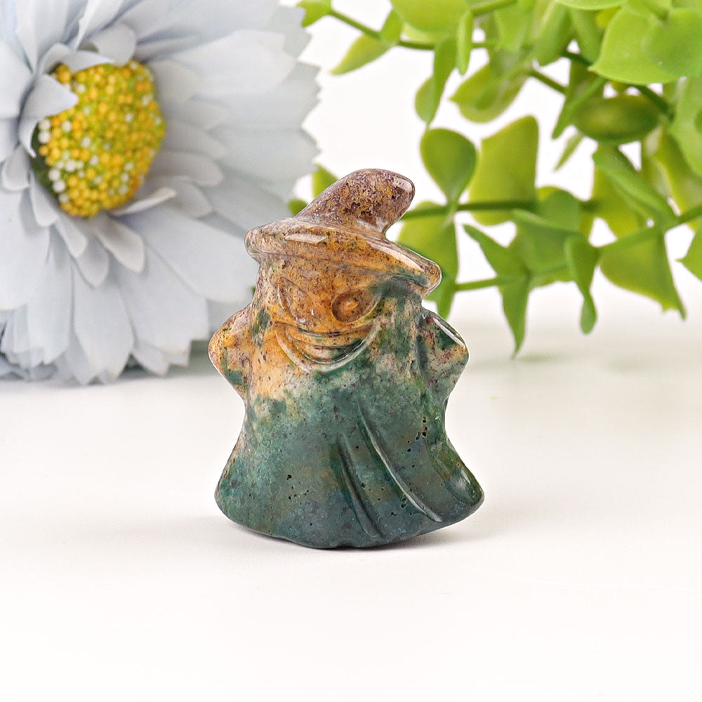 1.5 inch Mixed Crystal Ghost Carvings for Halloween