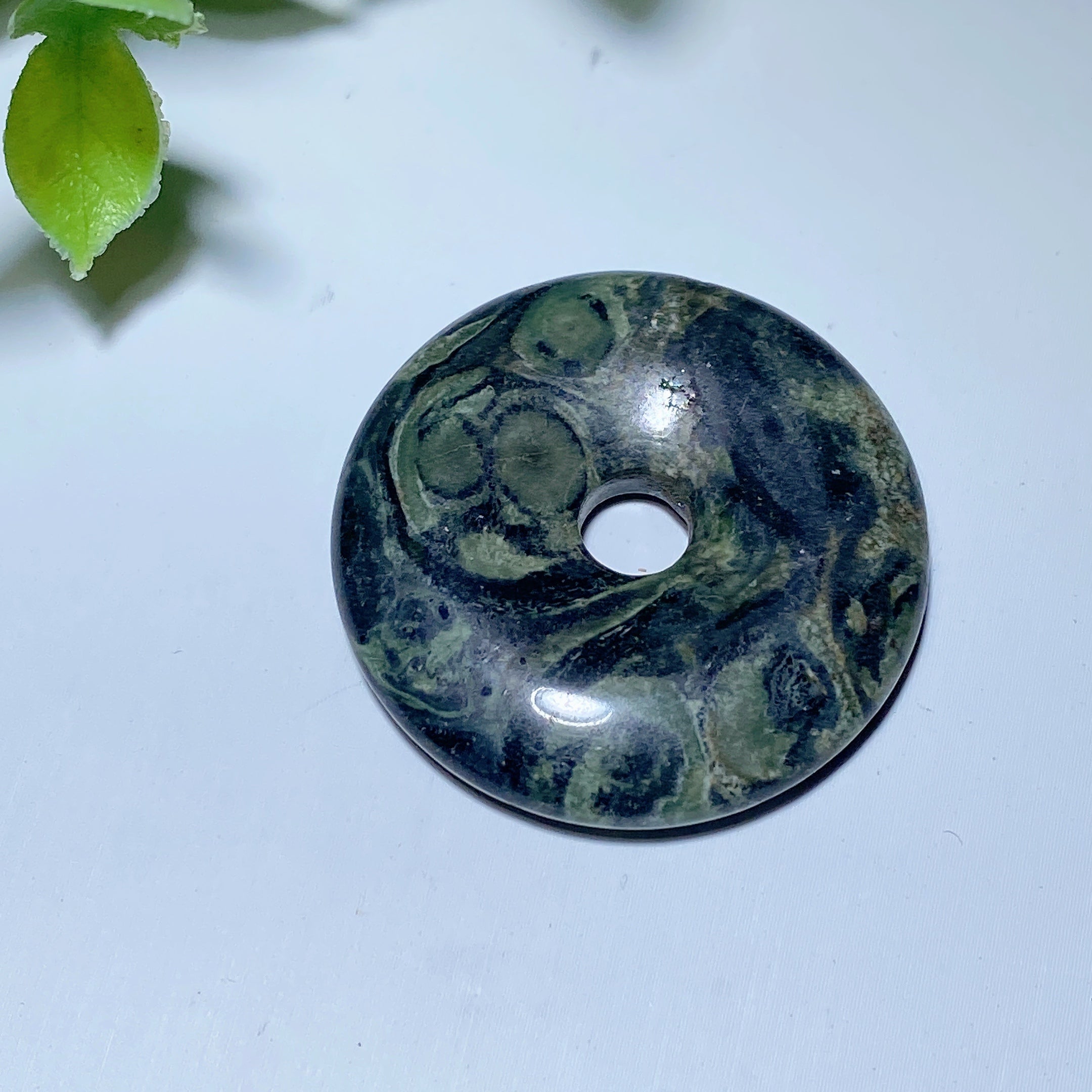 1.5 inch Mixed Crystal Healing Donut Pendant Spiritual Jewelry