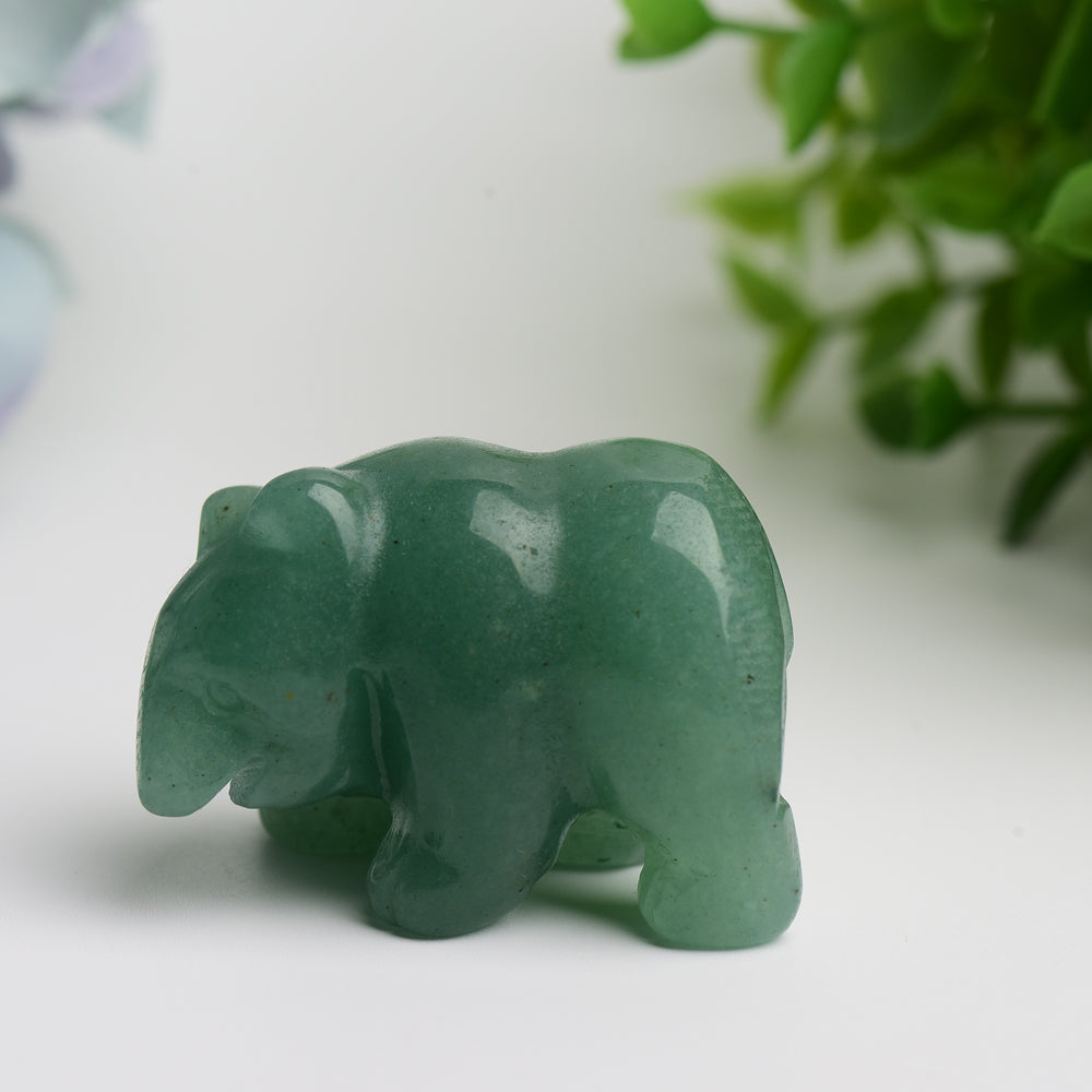 1.5 inch Mixed Crystal Polar Bear Carving for Healing