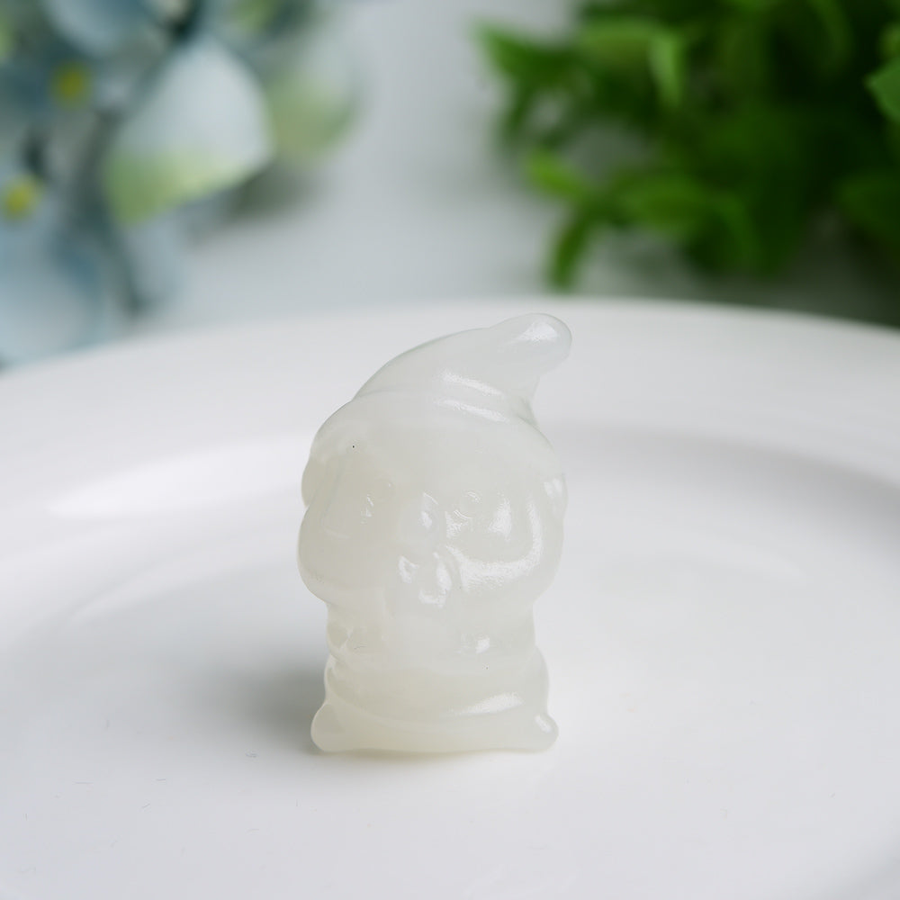 1.5 inch Mixed Crystal Santa Figurine for Spiritual Healing