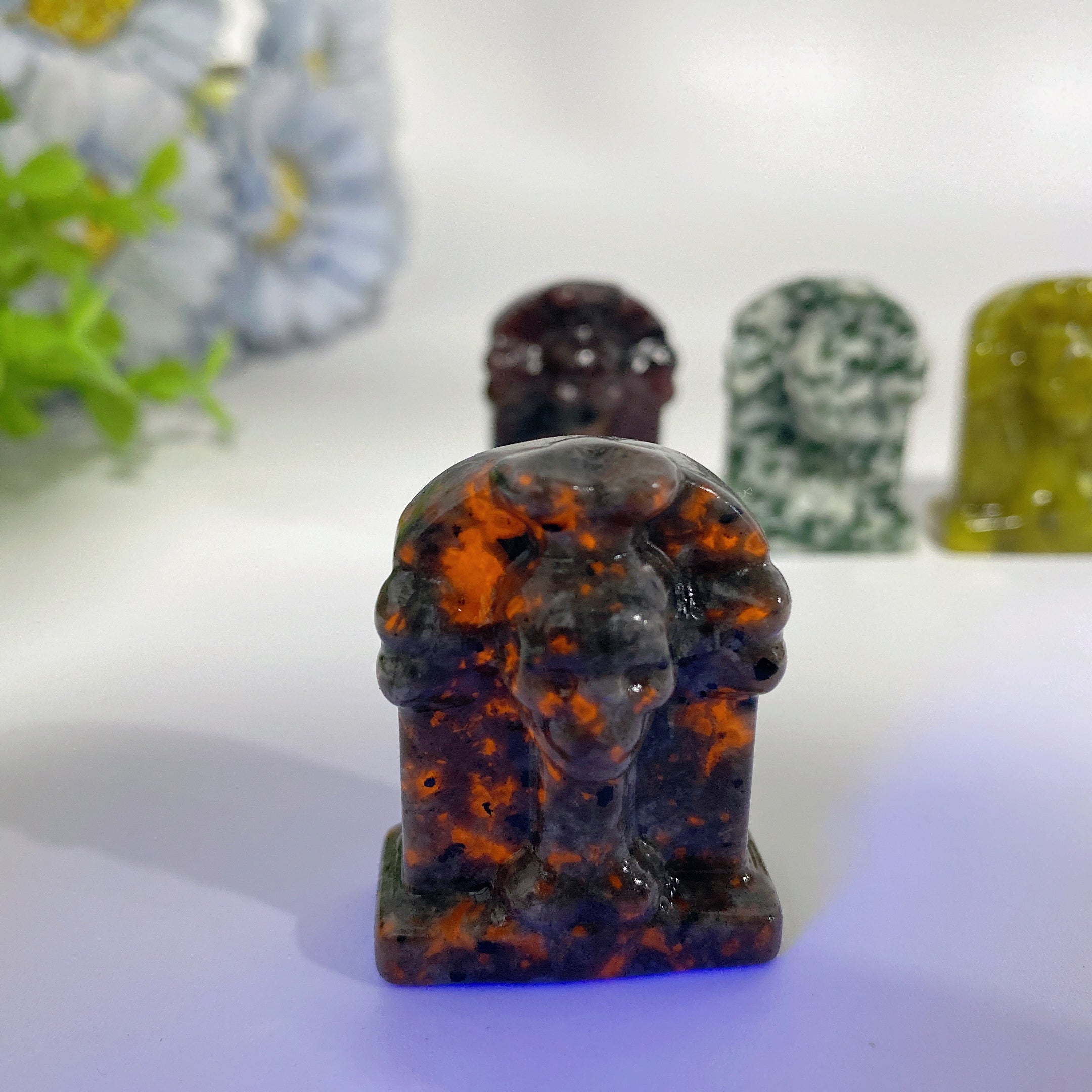 1.5 inch Mixed Crystal Tombstone Figurines for Healing