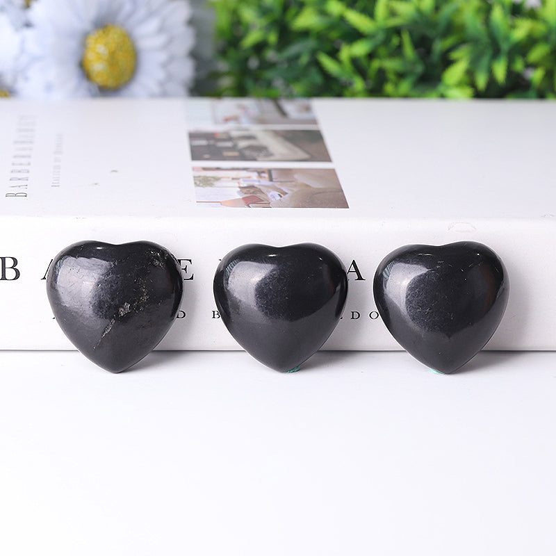 1.5 inch Shungite Heart Carving for Chakra Healing